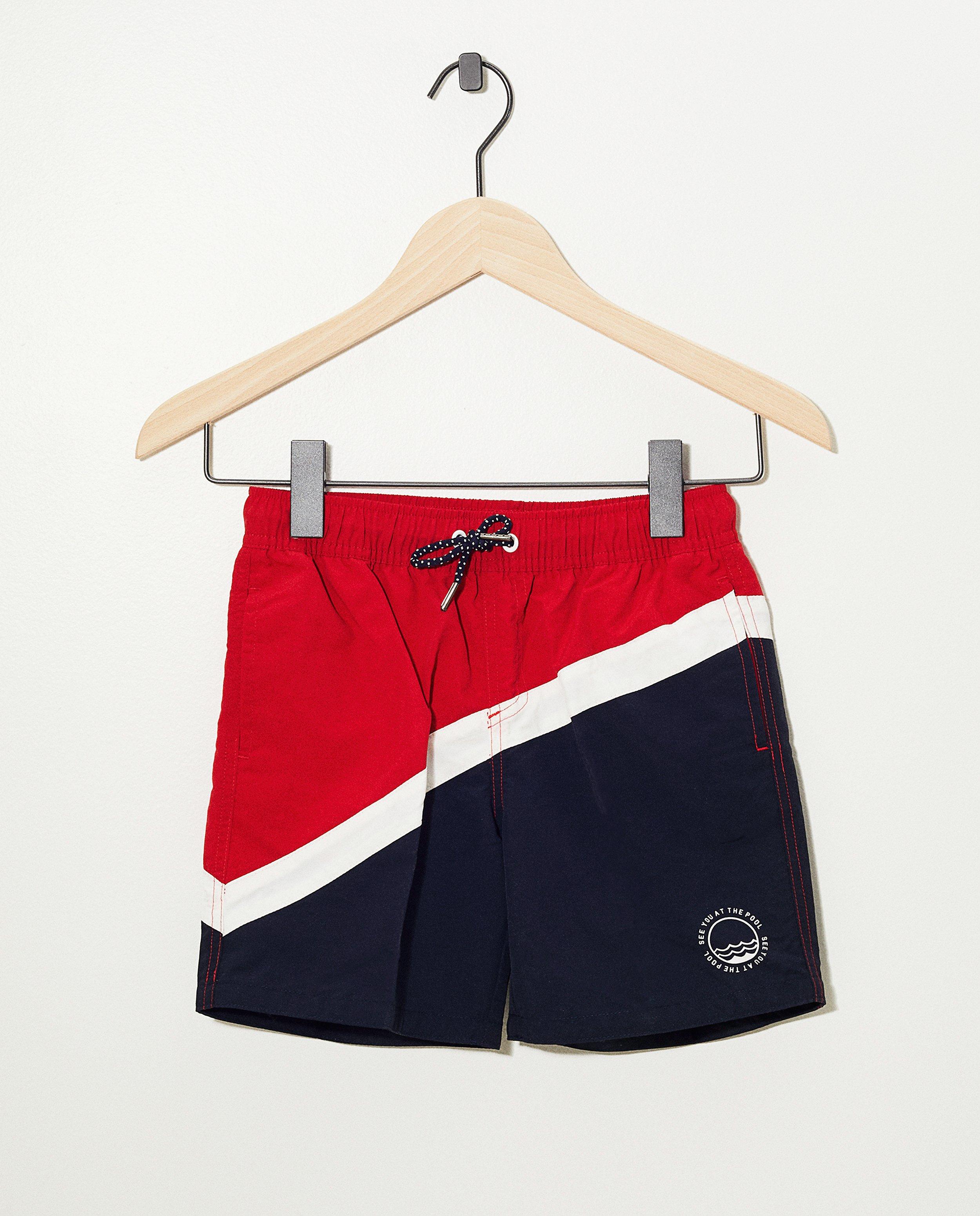 Zwemshort met rood en blauw - Product Detail - meerkleurig - afbeelding nummer 1