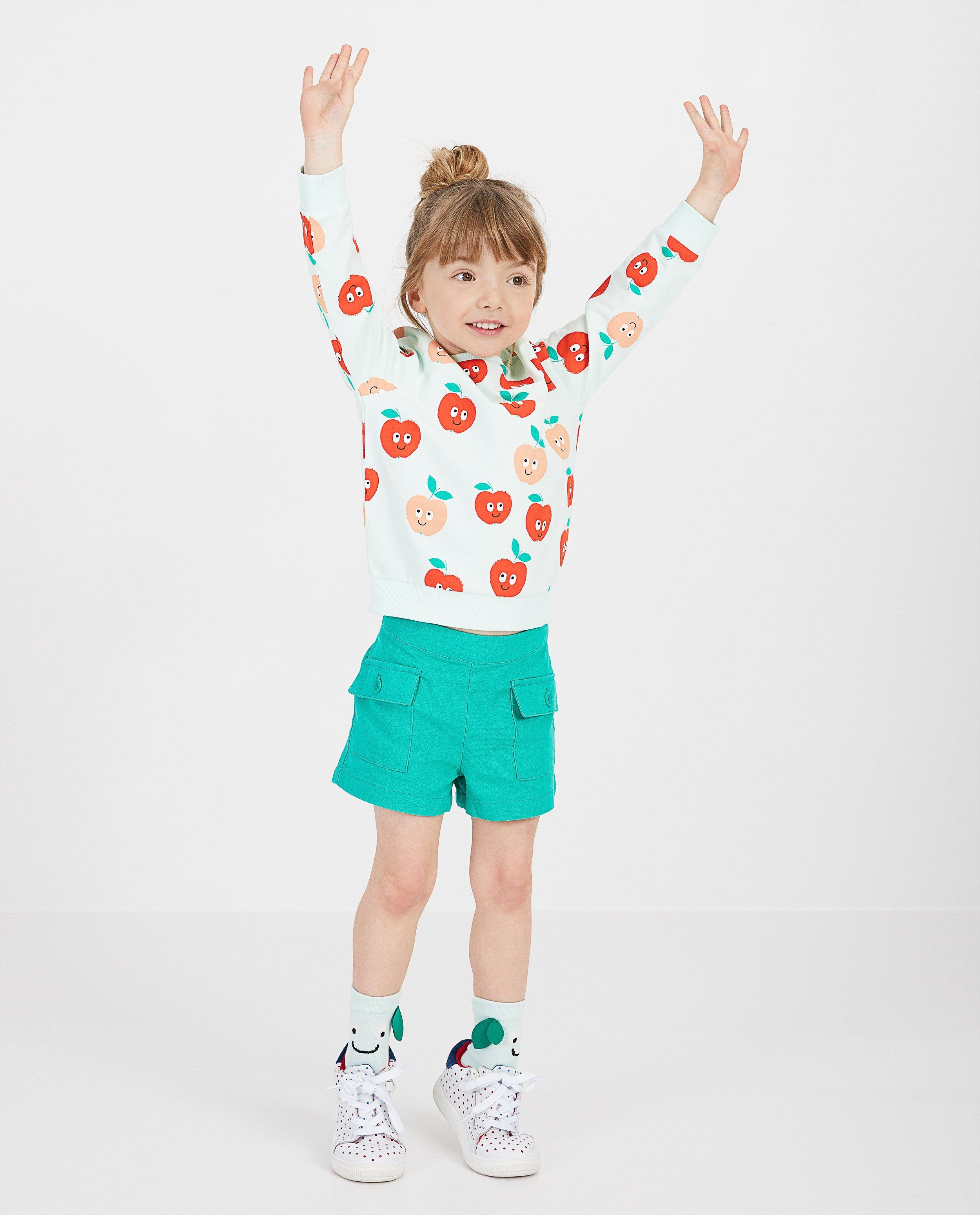 Groene short van linnen - Product Detail - khaki - afbeelding nummer 1