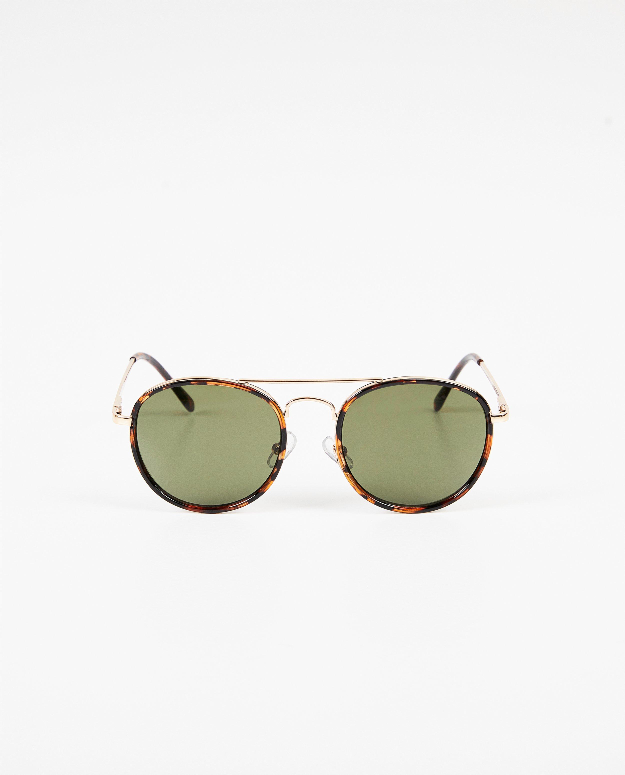 Lunettes de soleil brun-noir - lunettes aviateur - Pieces