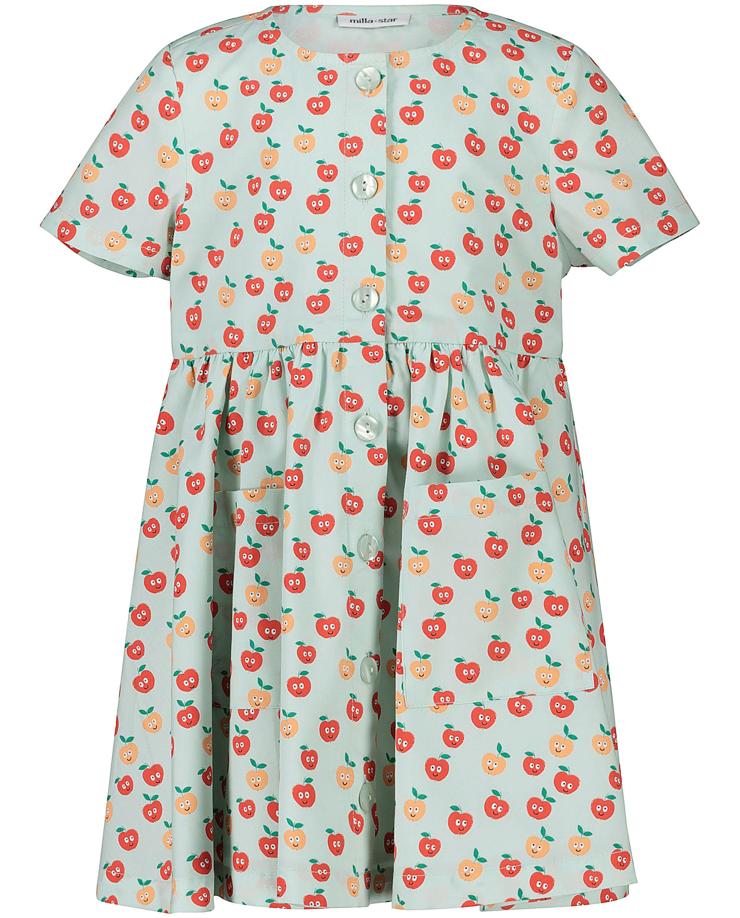 Robes - Robe vert pâle, pommes