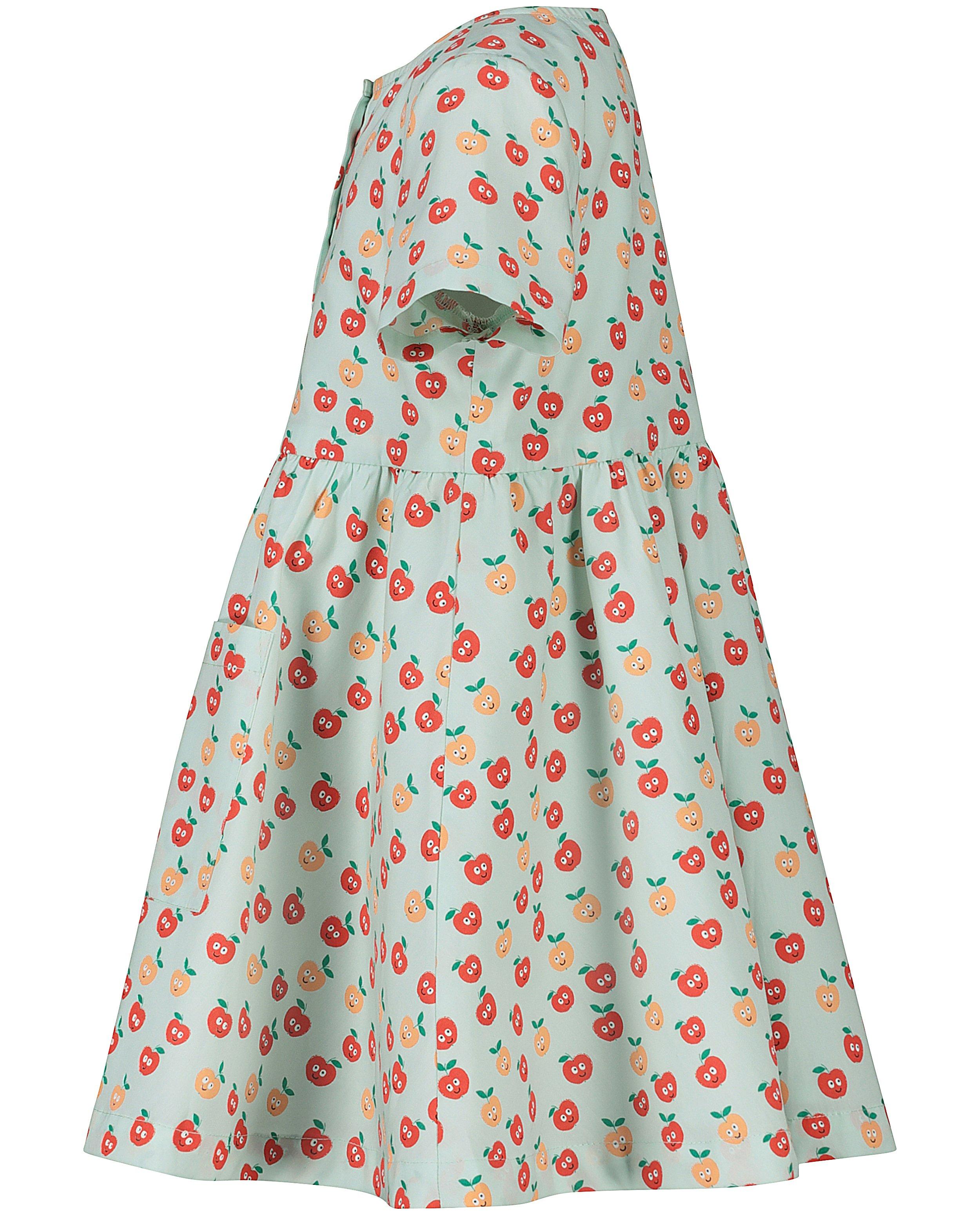 Robes - Robe vert pâle, pommes
