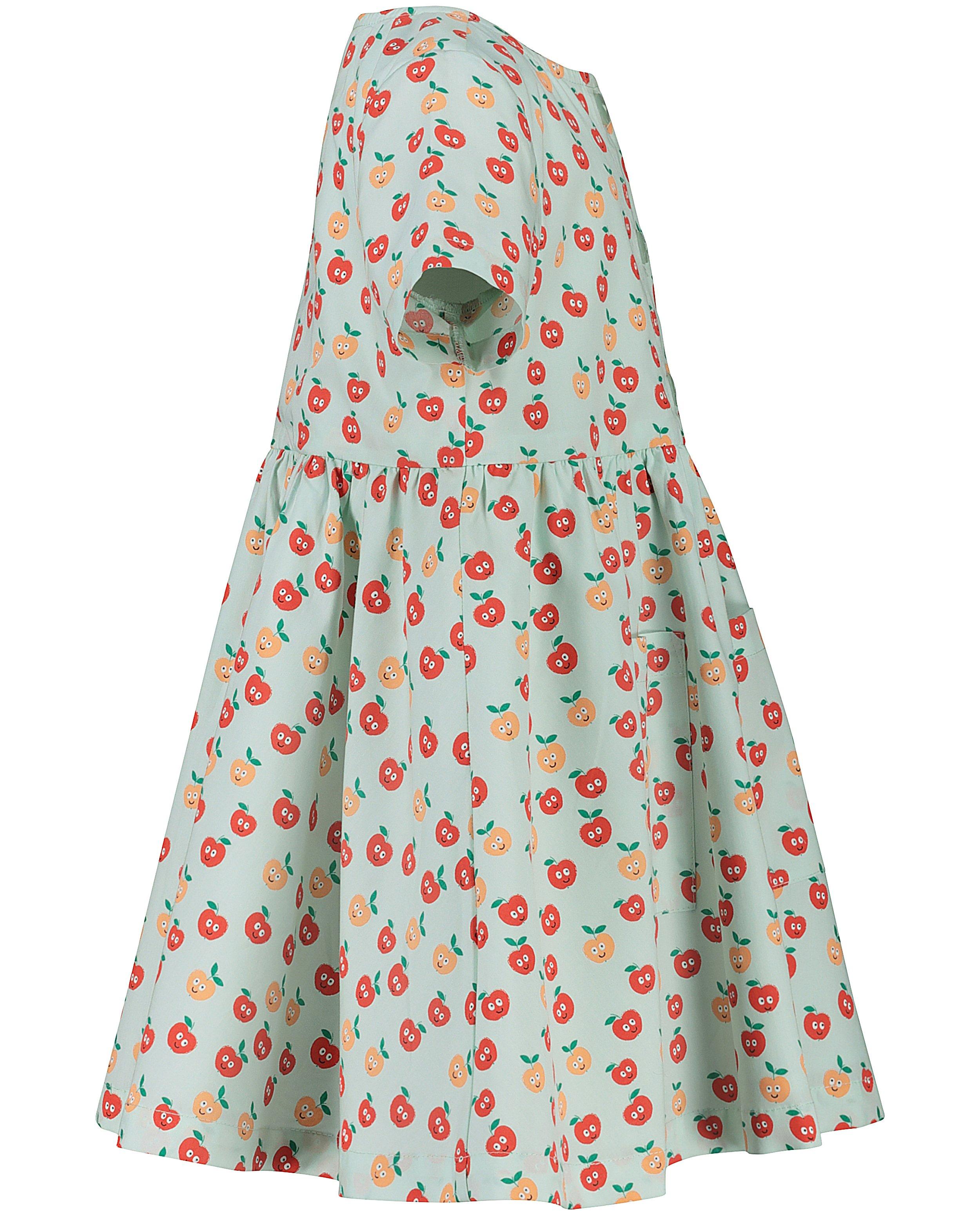 Robes - Robe vert pâle, pommes