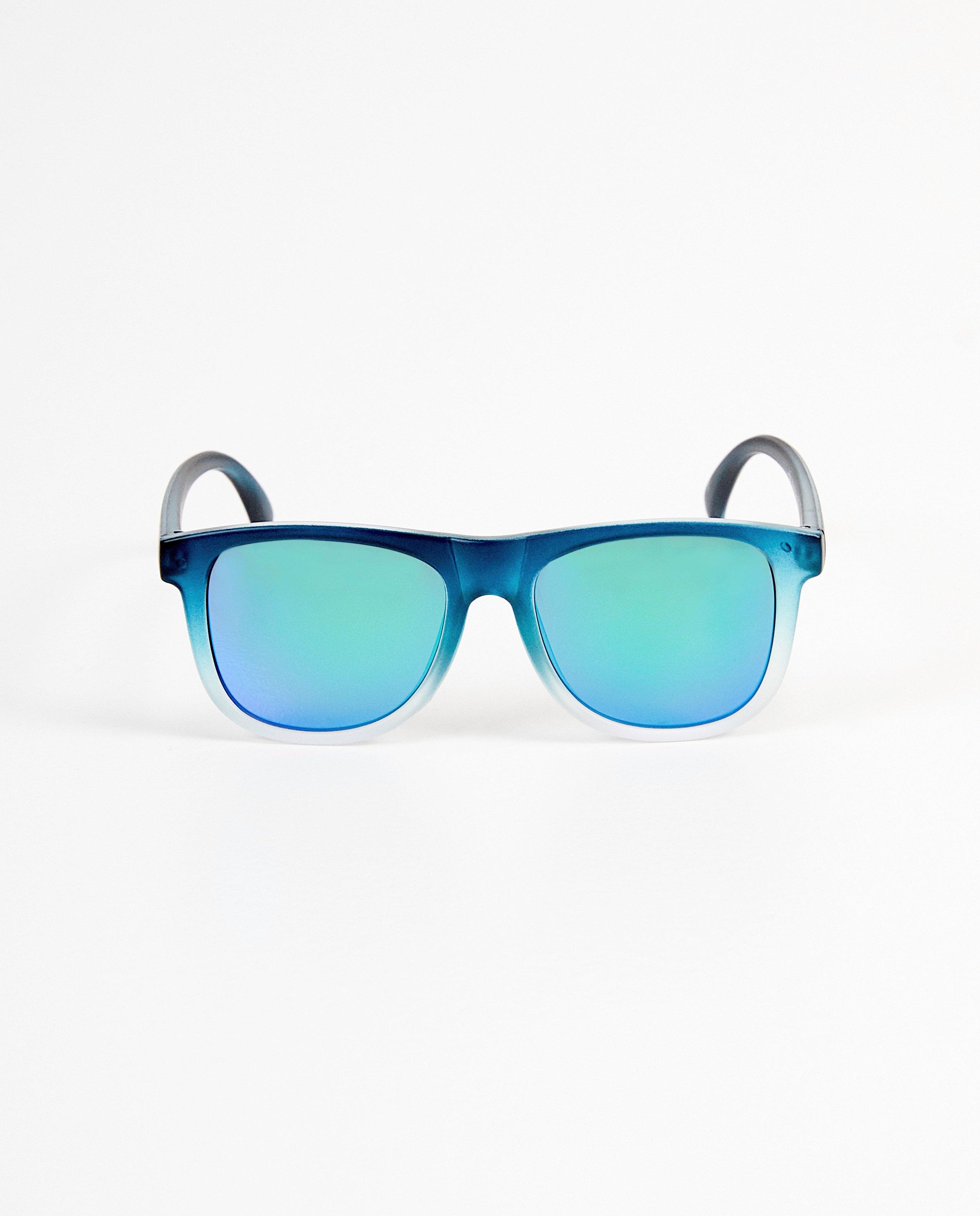 Lunettes de soleil, dégradé - bleues et blanches - JBC