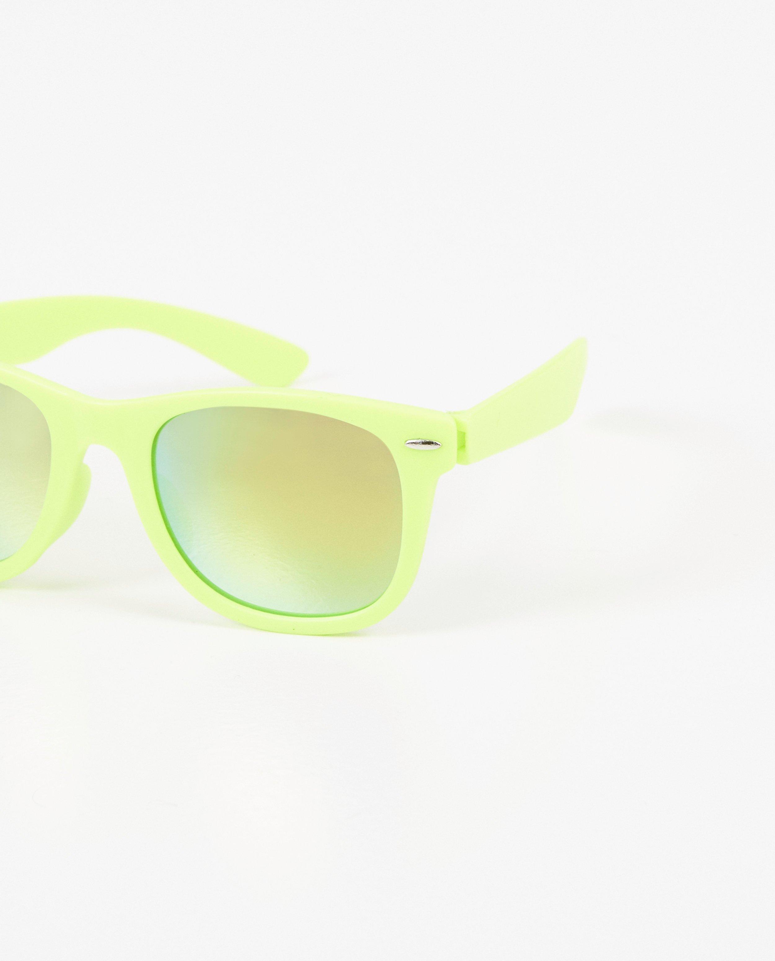Lunettes de soleil - Lunettes de soleil jaune fluo