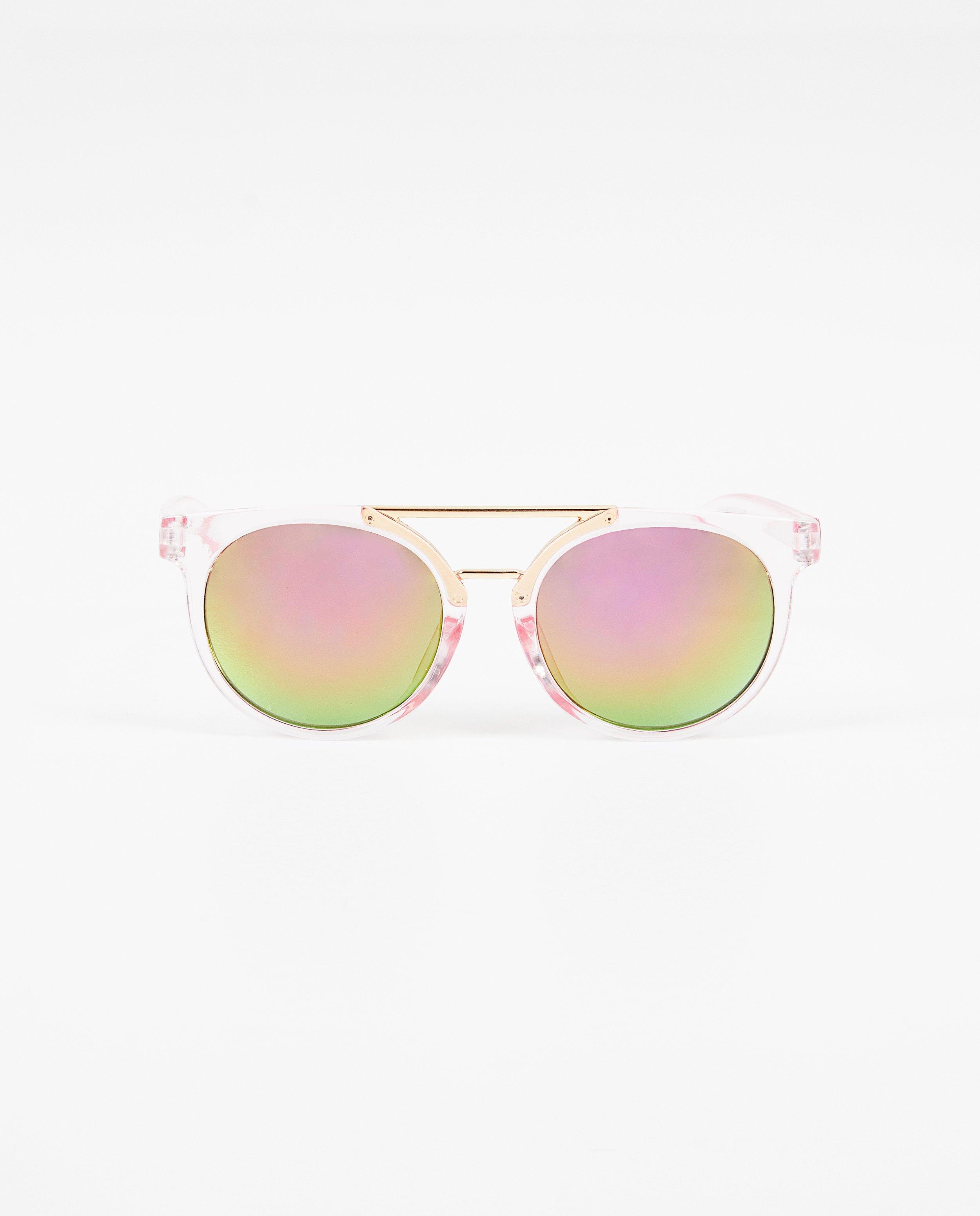 Lunettes de soleil roses - monture transparente - JBC