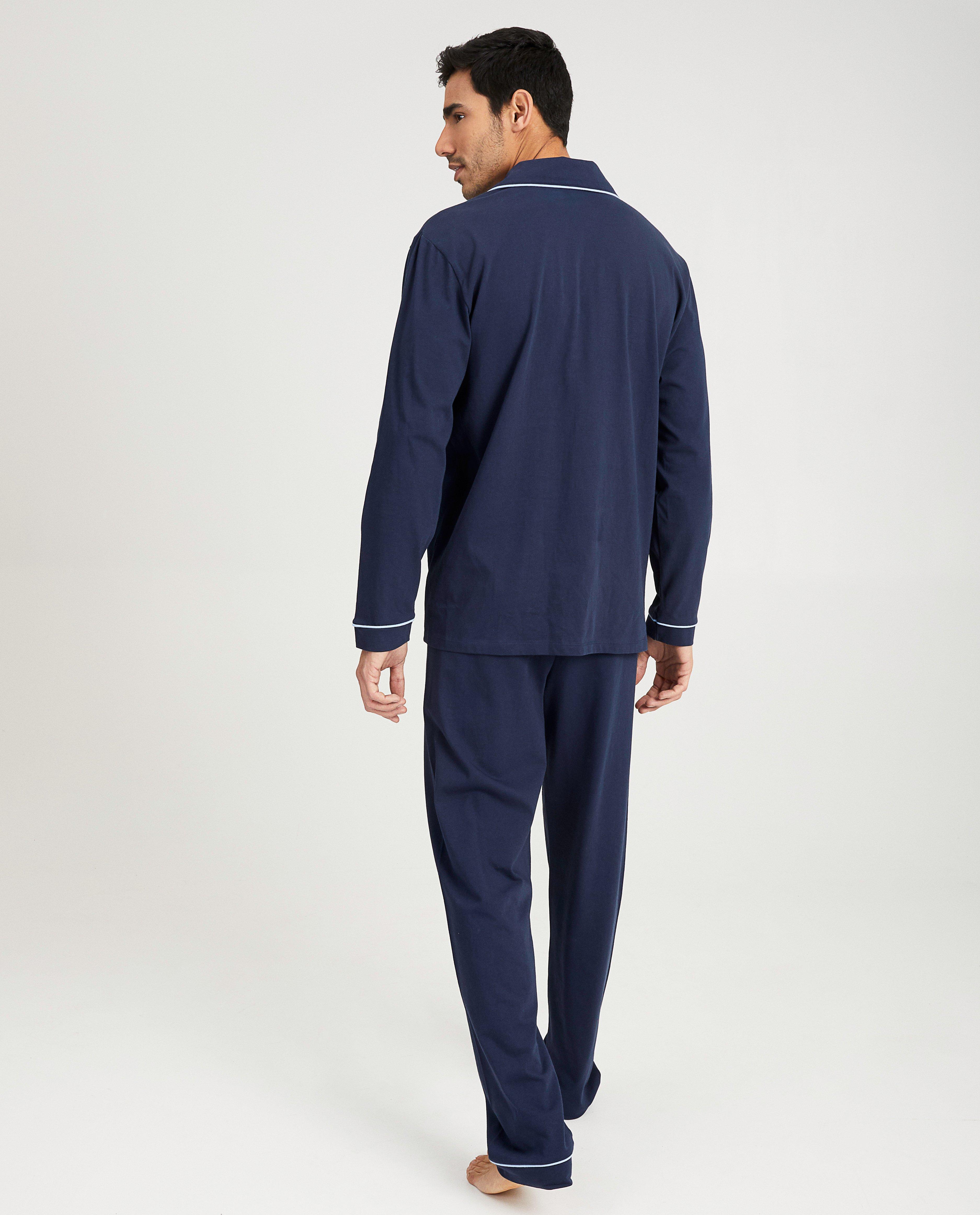 blauwe herenpyjama, Studio Unique - Product Detail - donkerblauw - afbeelding nummer 3