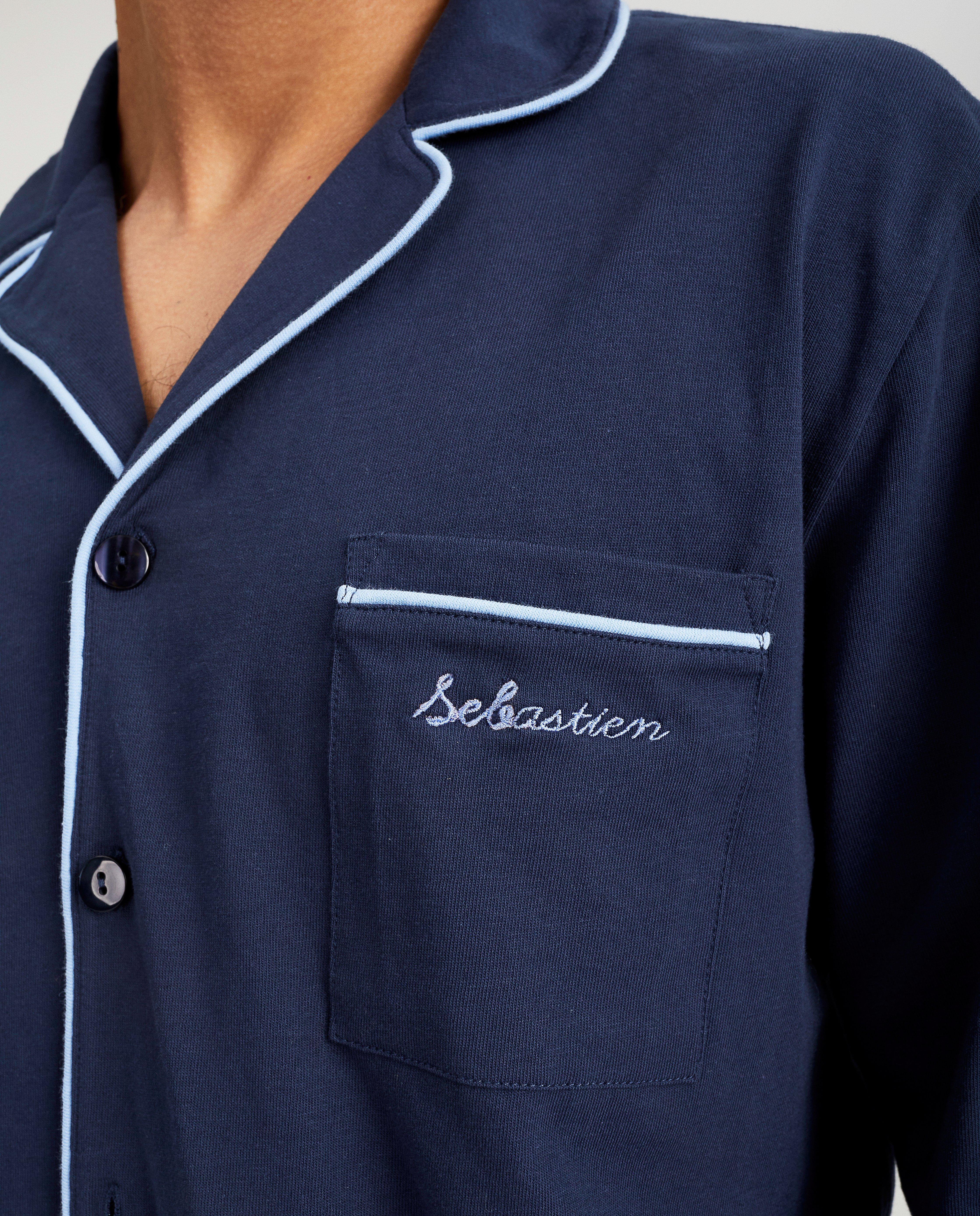 blauwe herenpyjama, Studio Unique - Product Detail - donkerblauw - afbeelding nummer 4