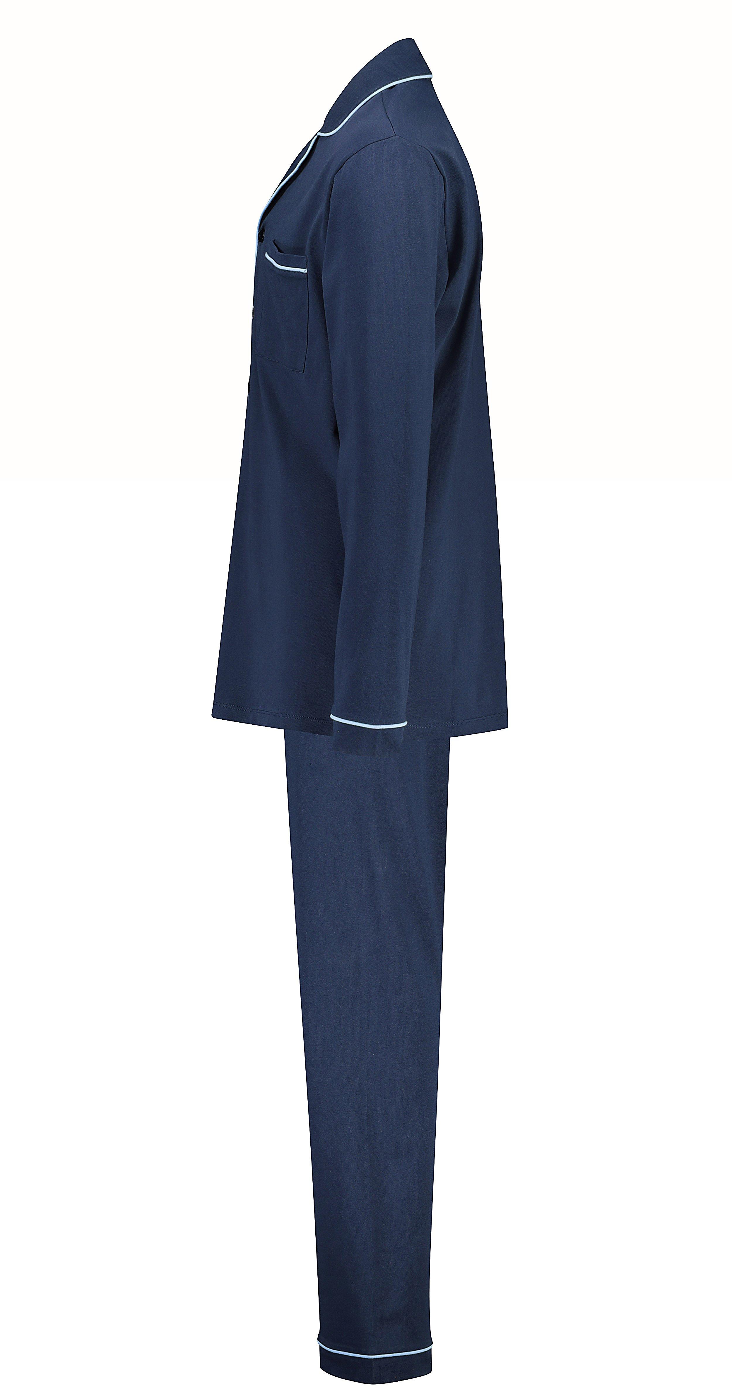 blauwe herenpyjama, Studio Unique - Product Detail - donkerblauw - afbeelding nummer 7
