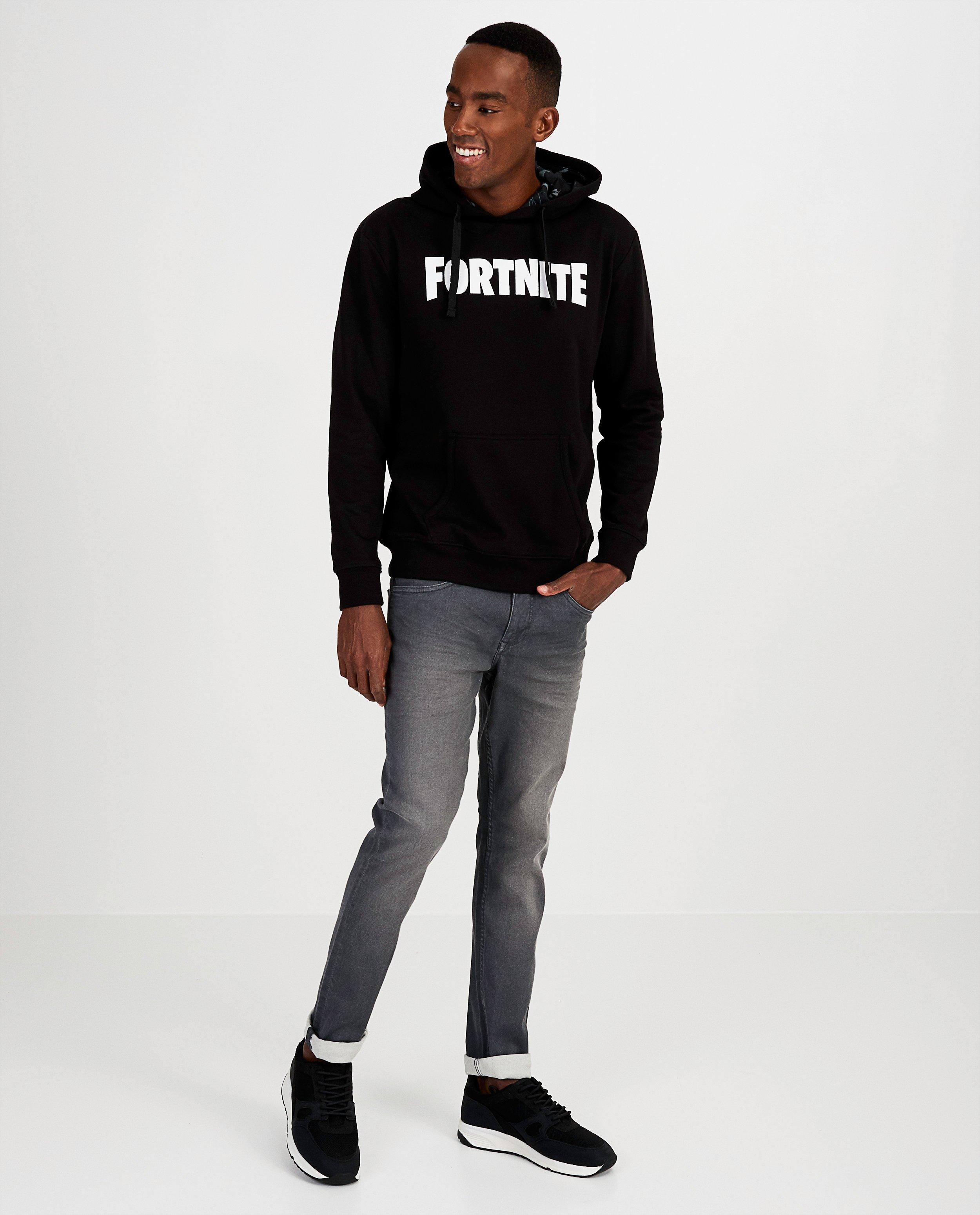 Zwarte FORTNITE-hoodie - met opschrift - Fortnite