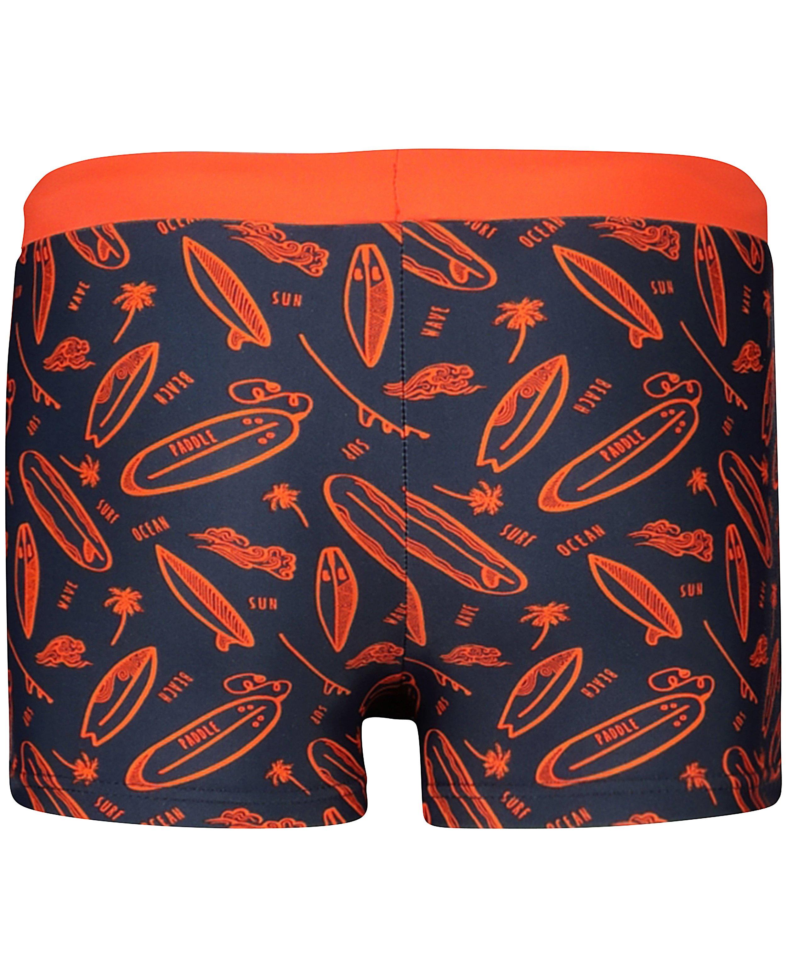 Zwemkleding - Donkerblauwe zwembroek met print
