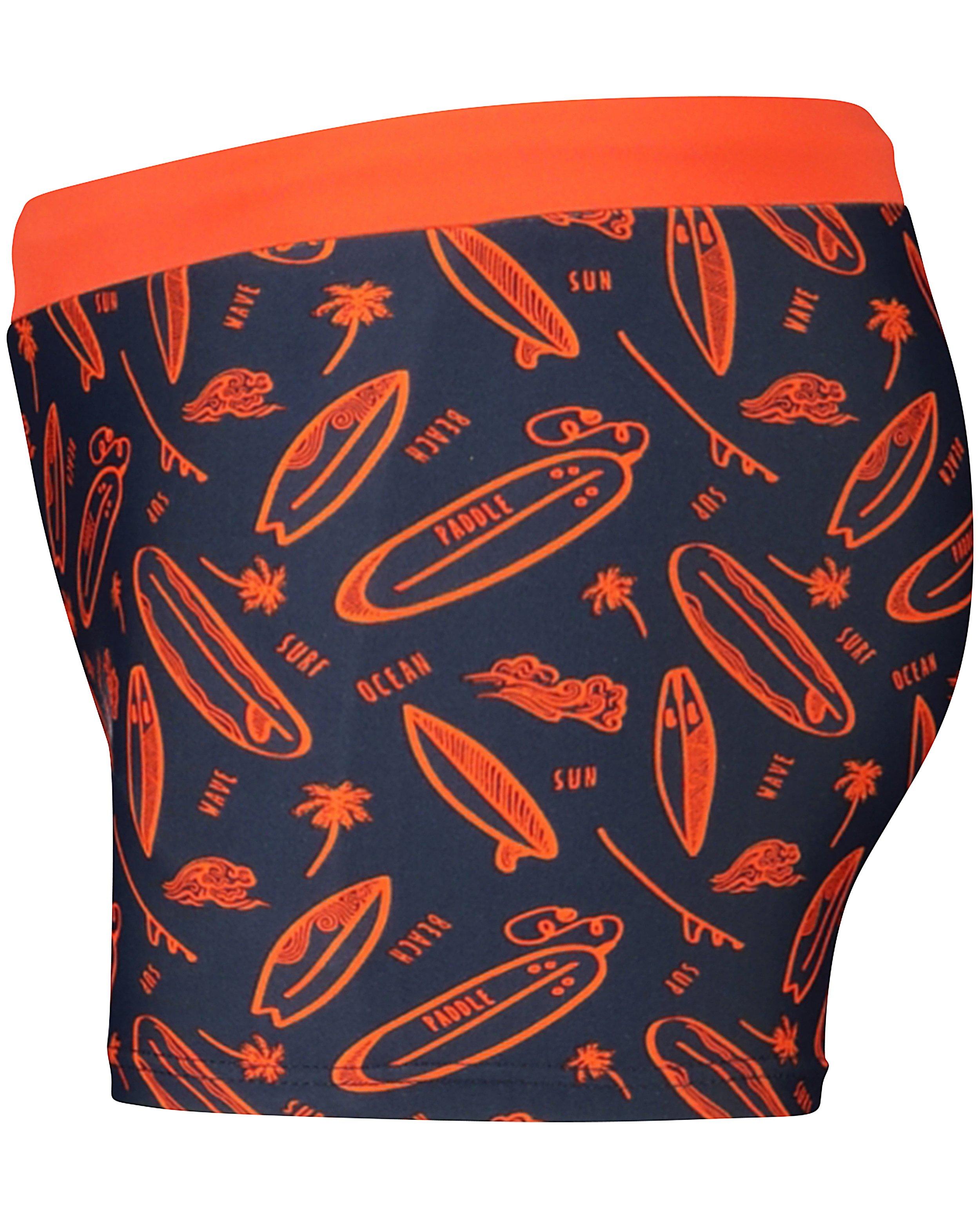 Zwemkleding - Donkerblauwe zwembroek met print