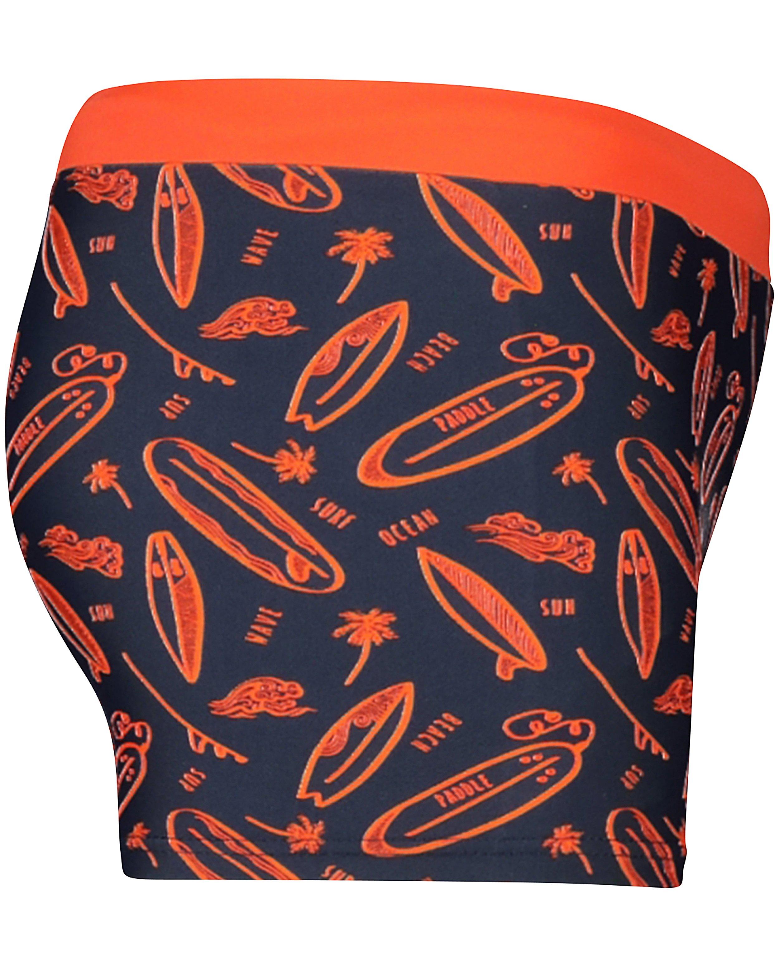 Zwemkleding - Donkerblauwe zwembroek met print