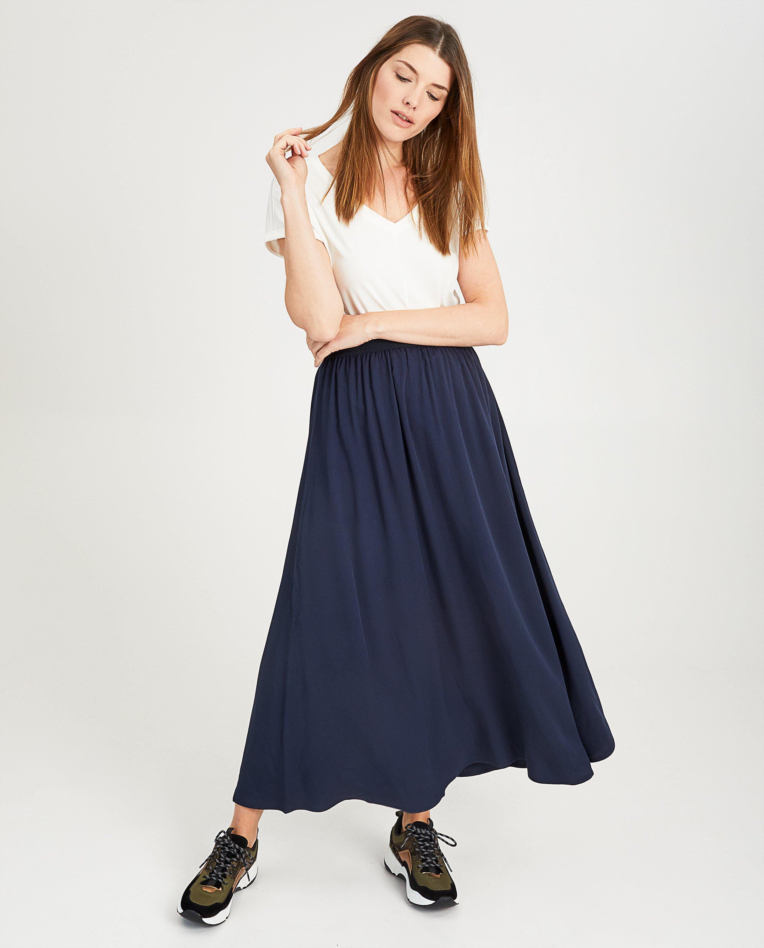 Donkerblauwe maxi-rok - Product Detail - donkerblauw - afbeelding nummer 2