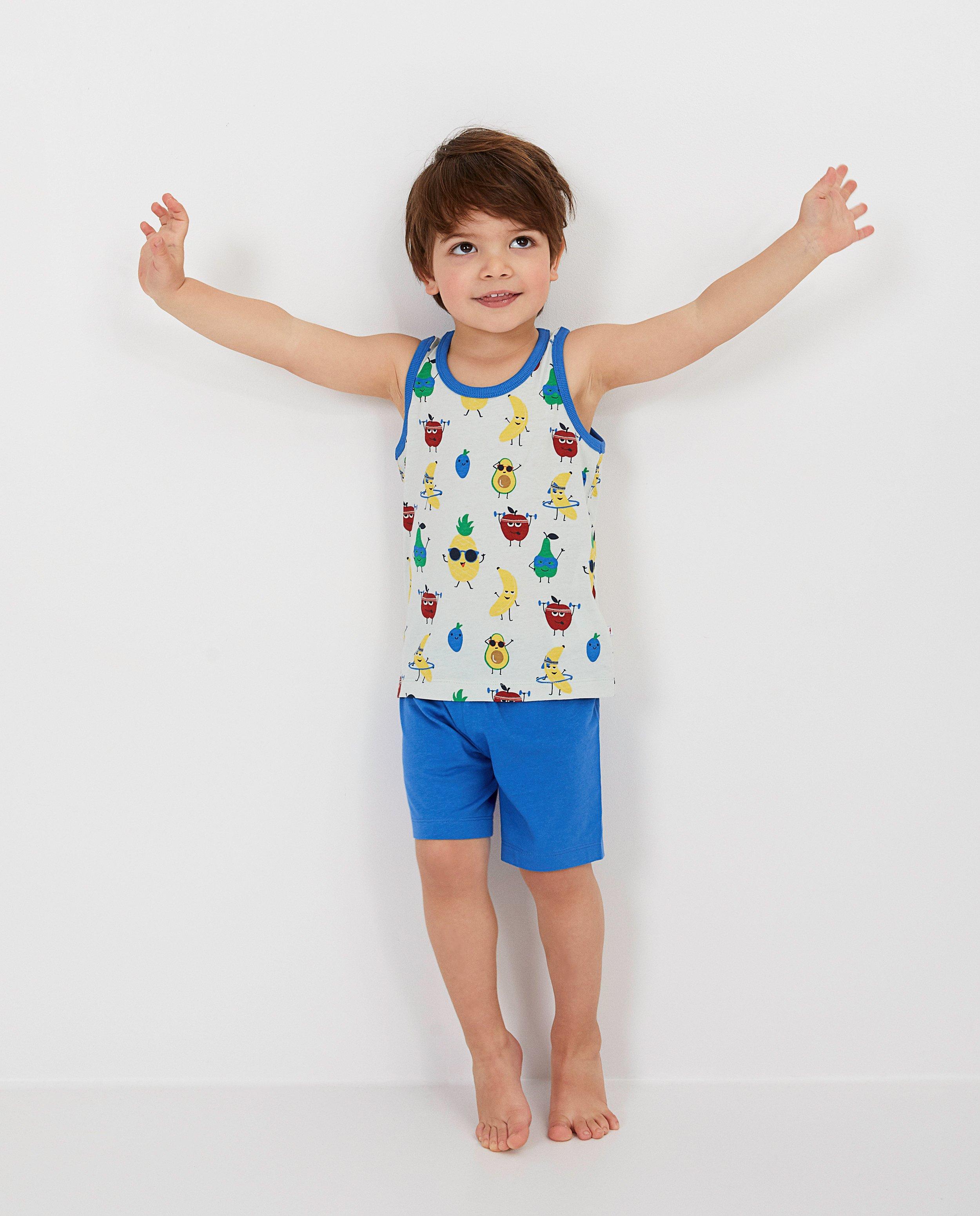 Pyjama bleu à imprimé - sur le débardeur - Kidz Nation