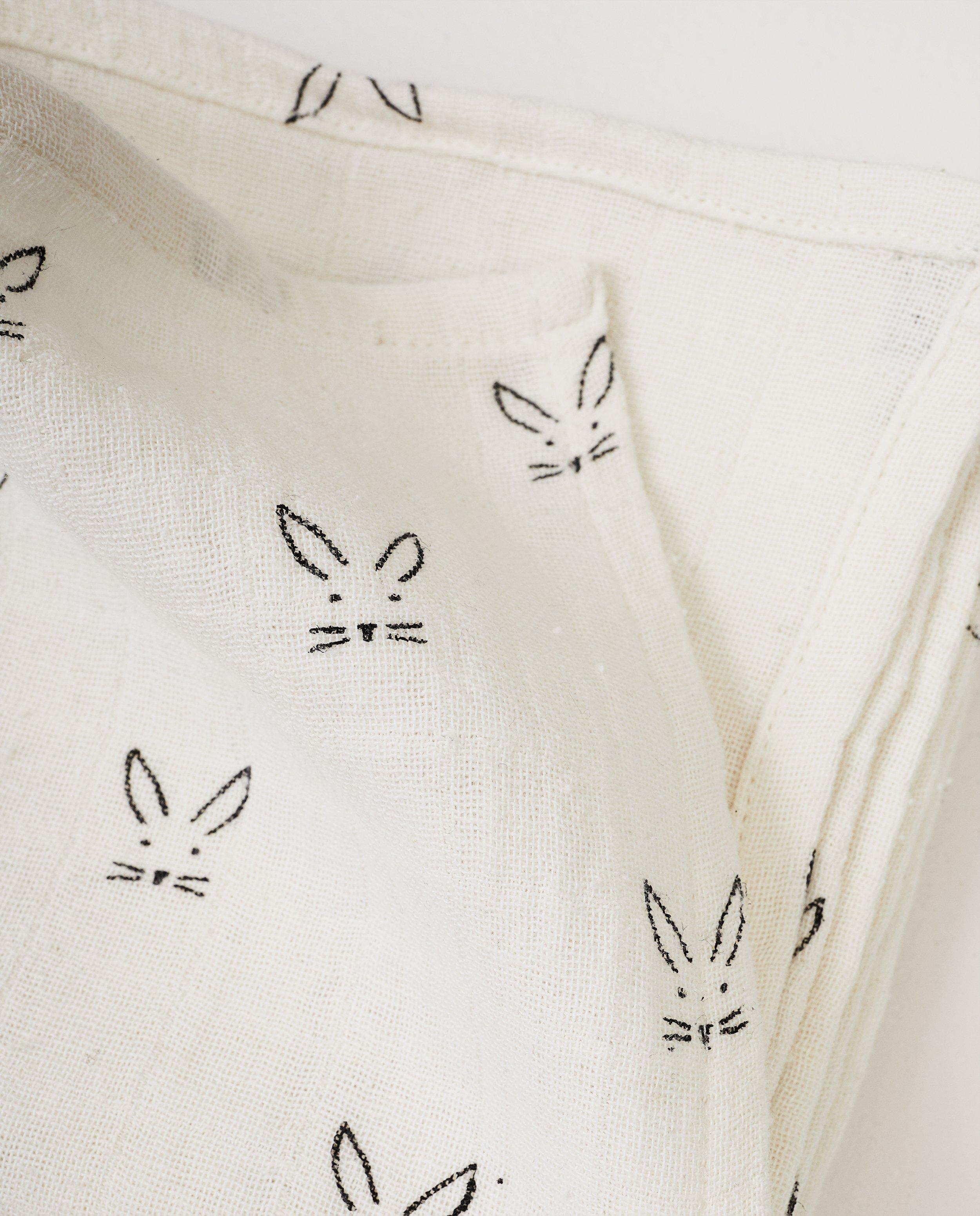 Accessoires pour bébés - Tétra blanc, lapins