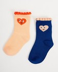 Deux paires de chaussettes - avec un petit cœur, bébés - JBC