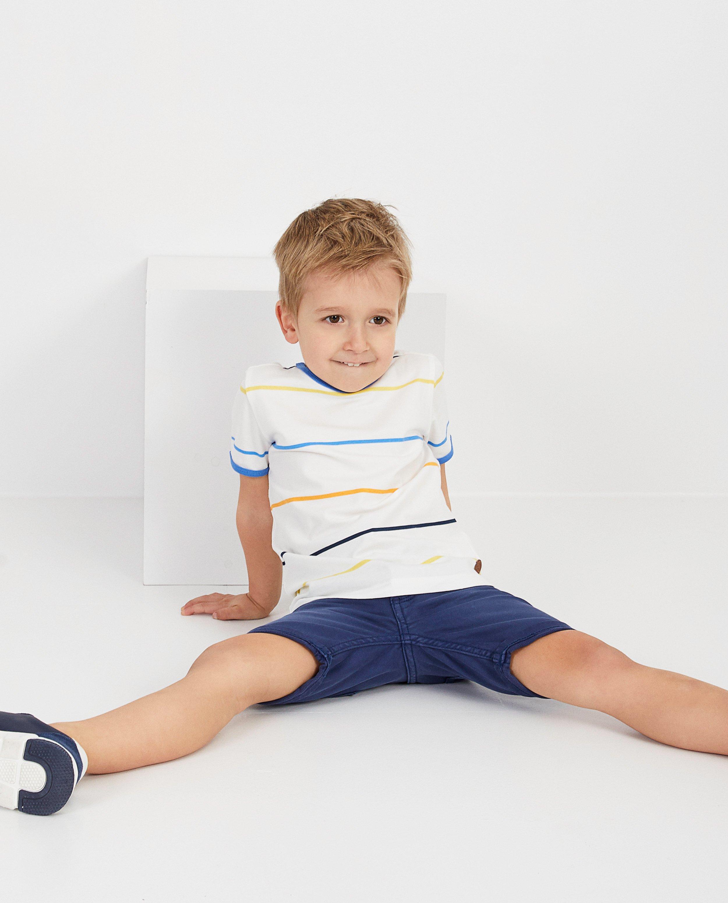 T-shirt met strepen Piet Piraat - in wit - Piet Piraat