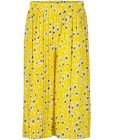 Pantalons - Jupe-culotte jaune, imprimé fleuri