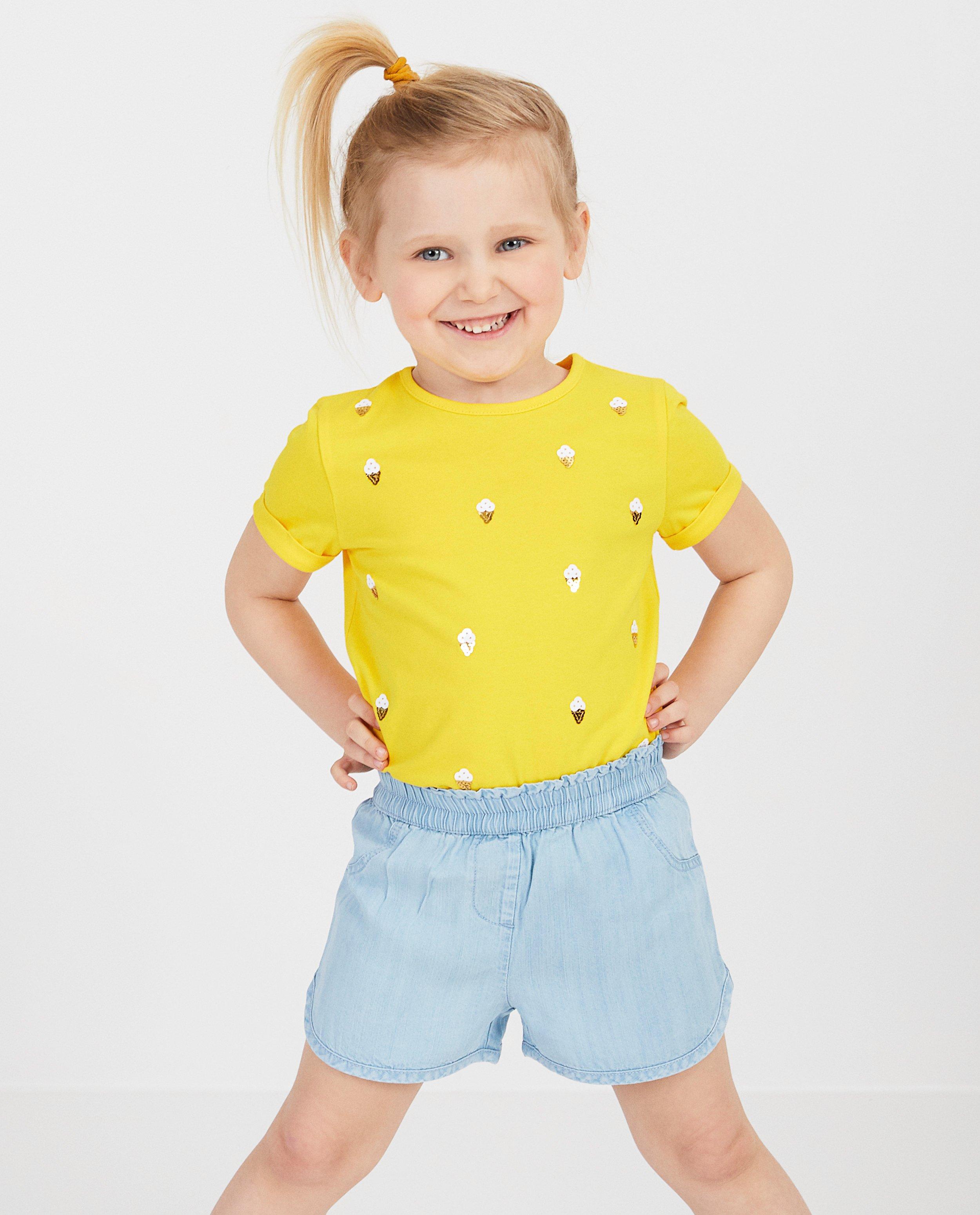T-shirts - Wit T-shirt met pailletten
