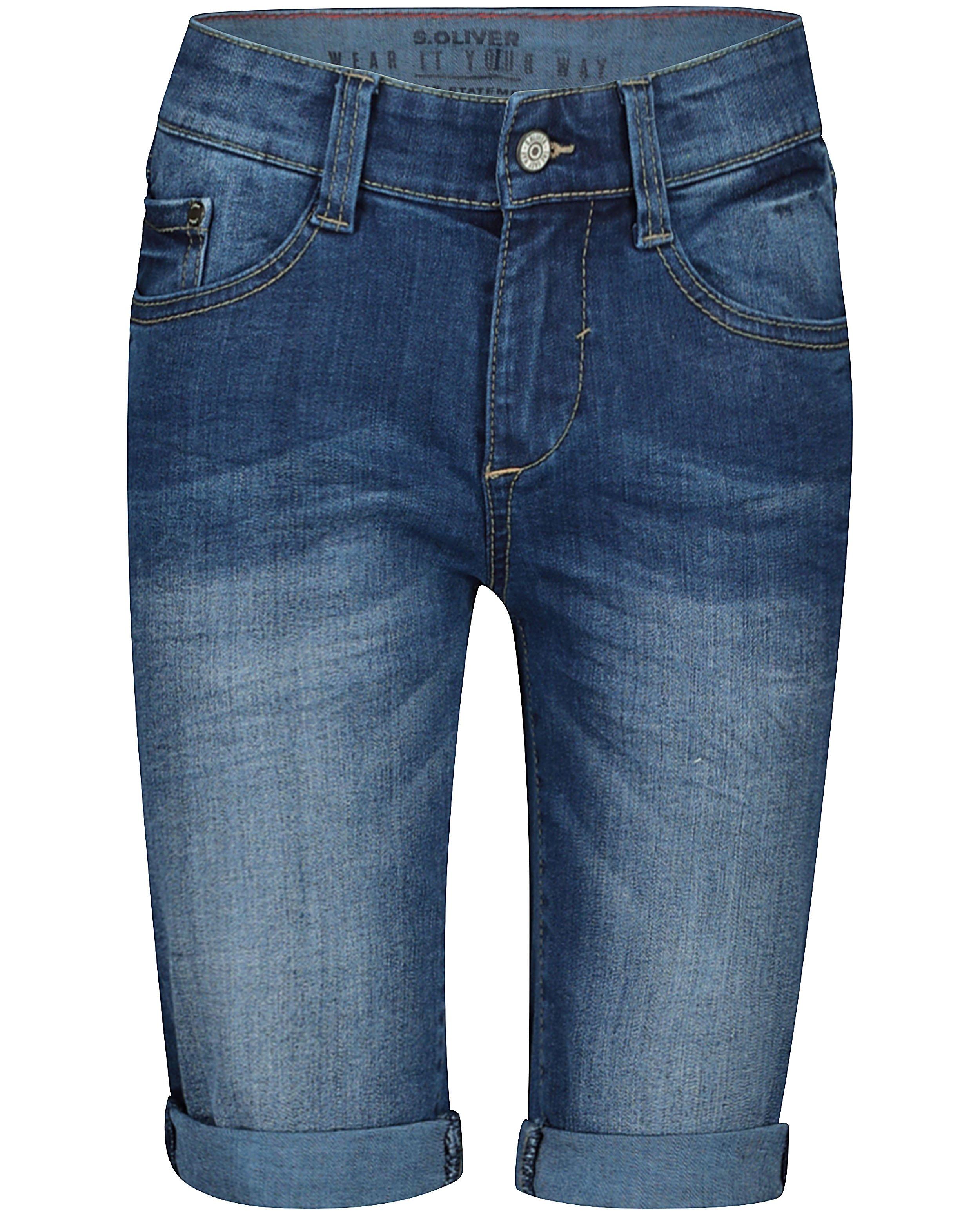 Blauwe bermuda van denim s.OIiver - slim fit - S. Oliver