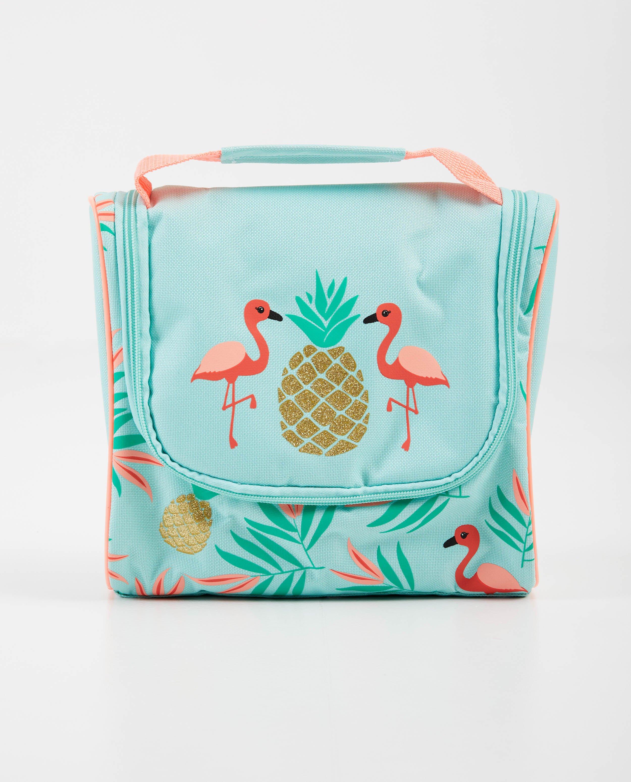 Trousse de toilette bleu clair à imprimé - avec poignée - JBC