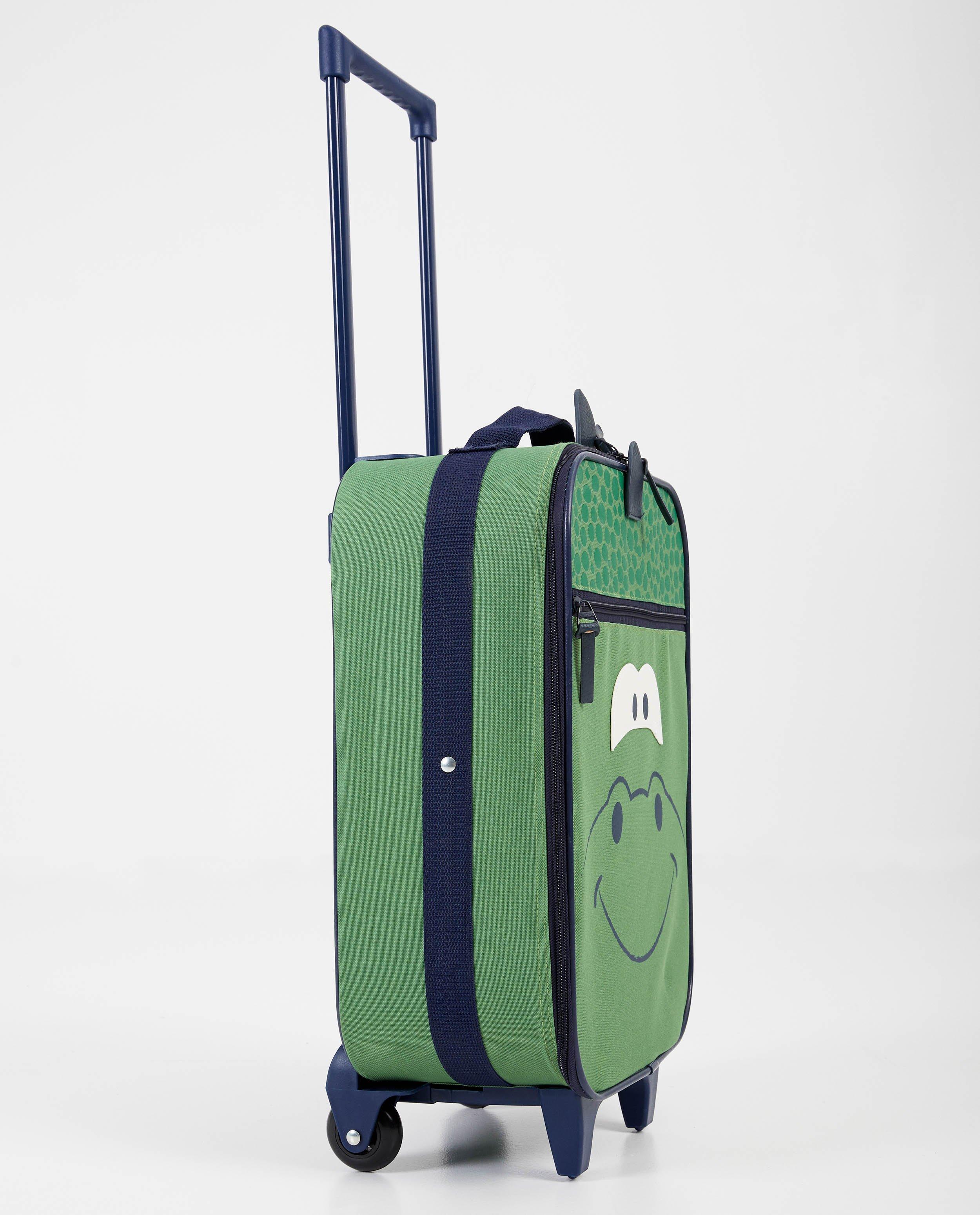 Handtassen - Groene koffer met print