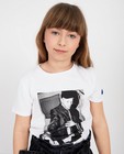 T-shirts - Wit T-shirt met foto Gers Pardoel