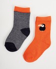 2 paires de chaussettes pour bébés - bleues et orange - JBC