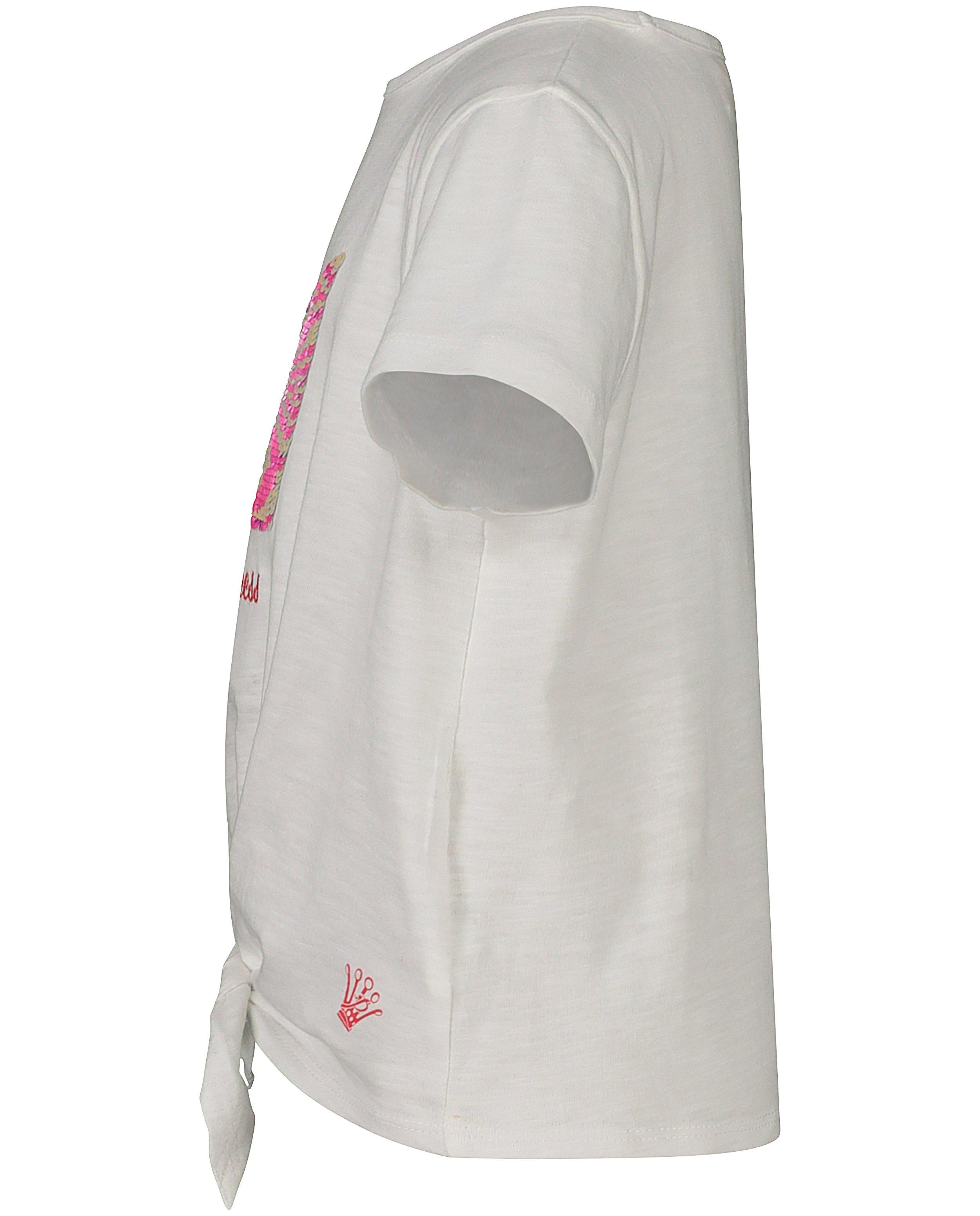 T-shirts - Wit shirt met pailletten Prinsessia