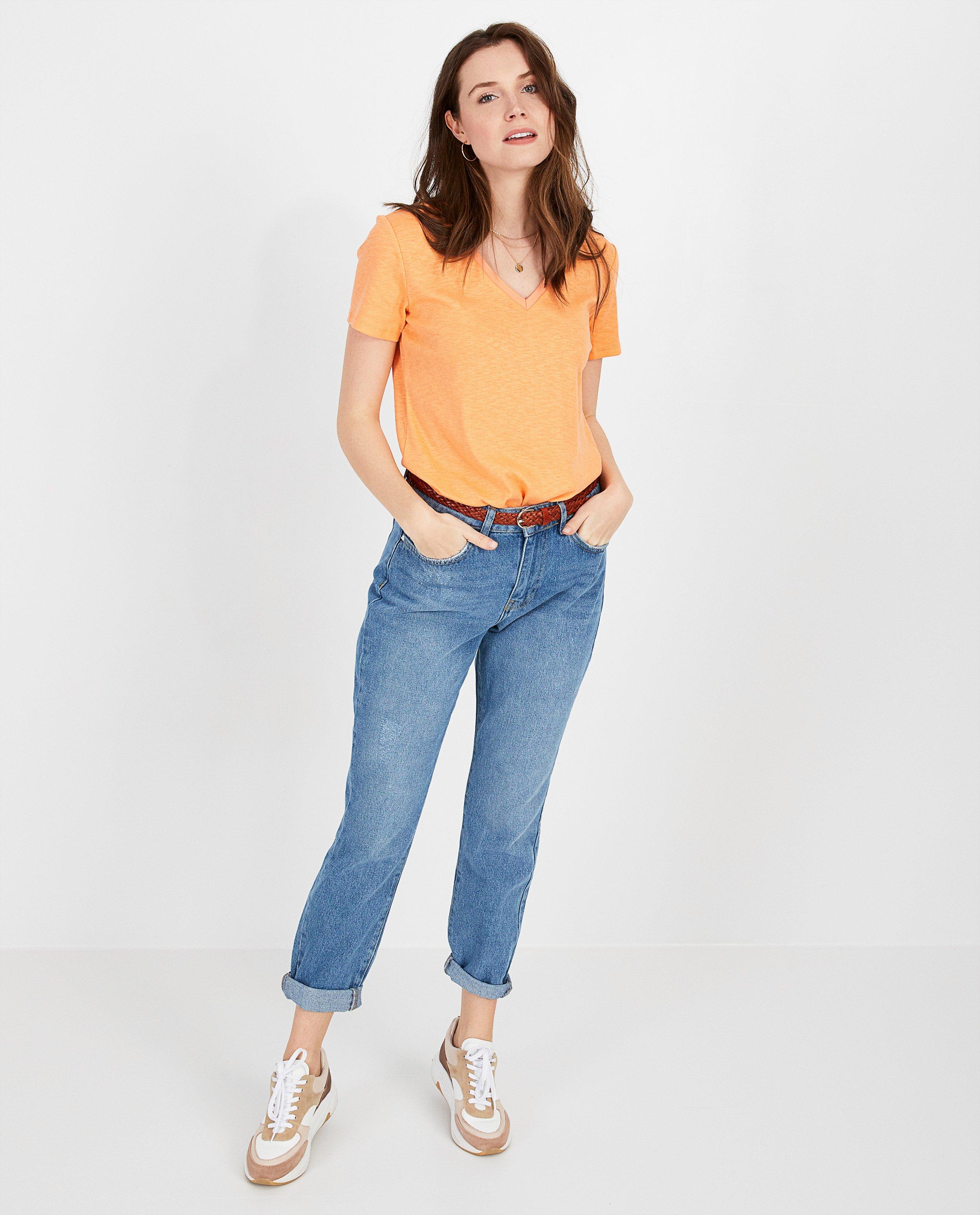 Lichtoranje T-shirt Karen Damen - null - Karen Damen