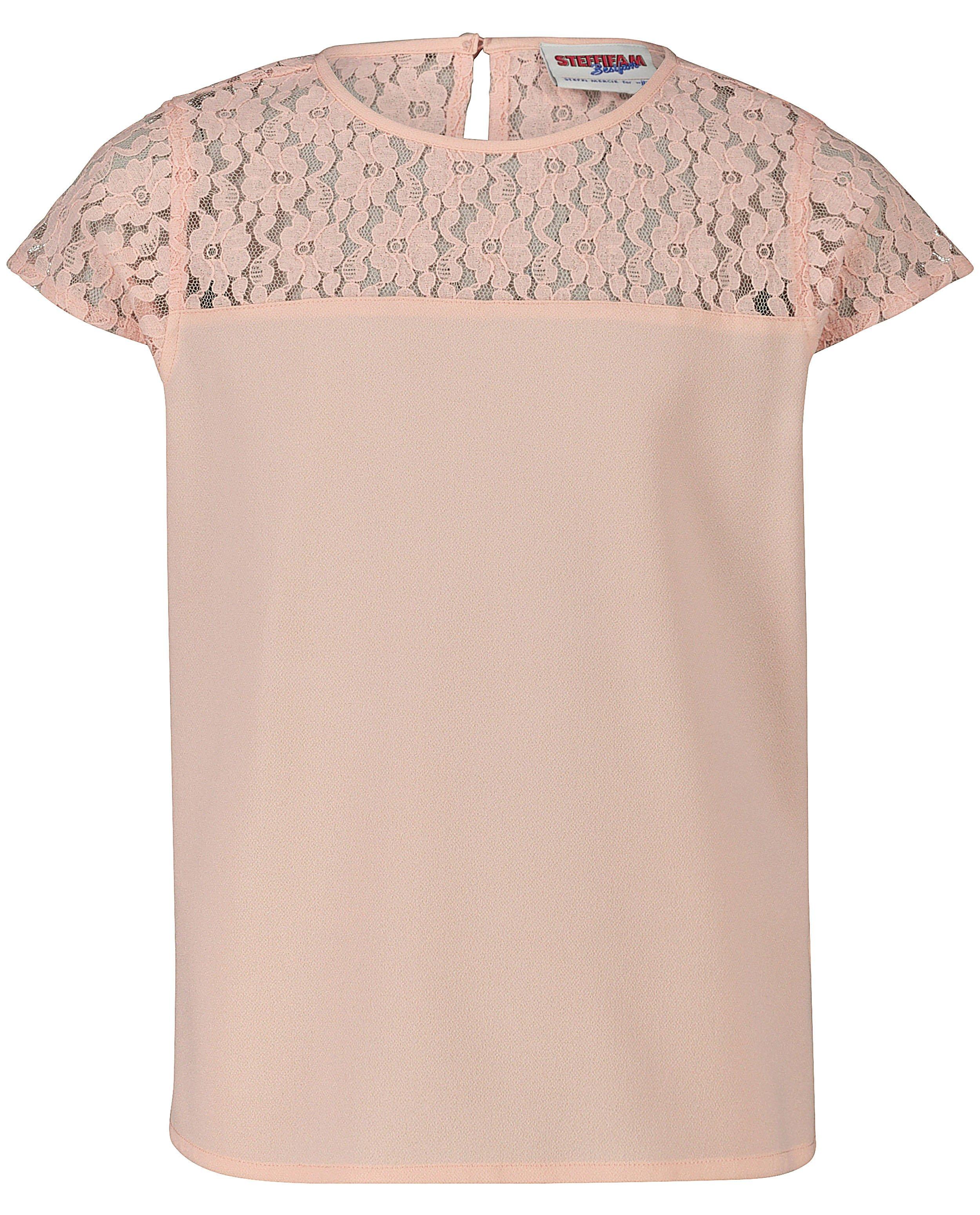 Hemden - Roze shirt met kant Steffi Mercie