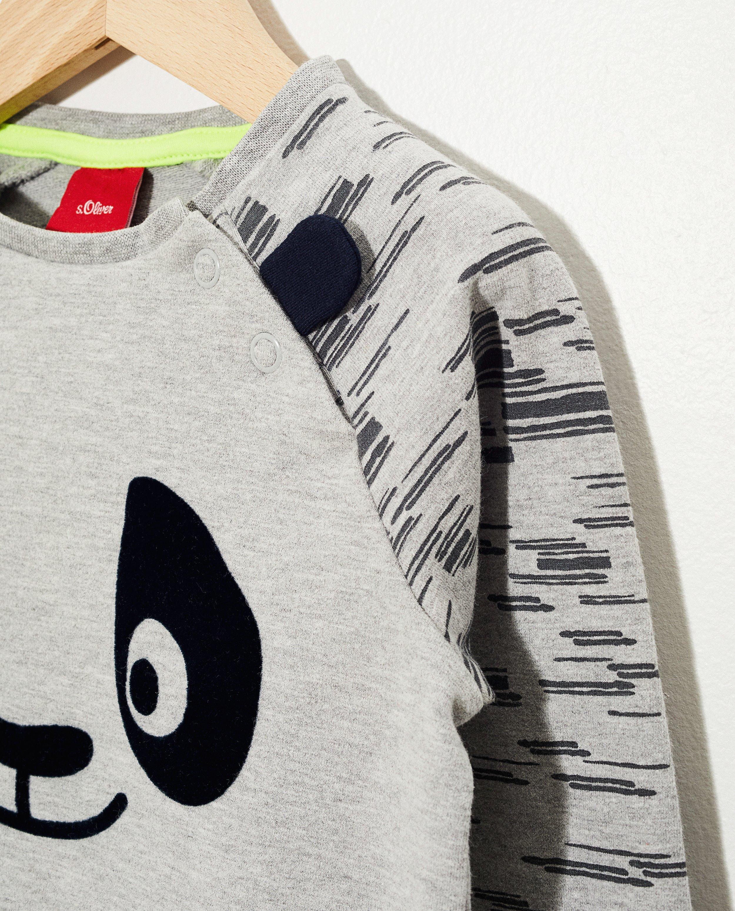 Sweaters - Grijze panda-sweater s.Oliver
