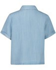 Chemises - Chemisier bleu clair en lyocell