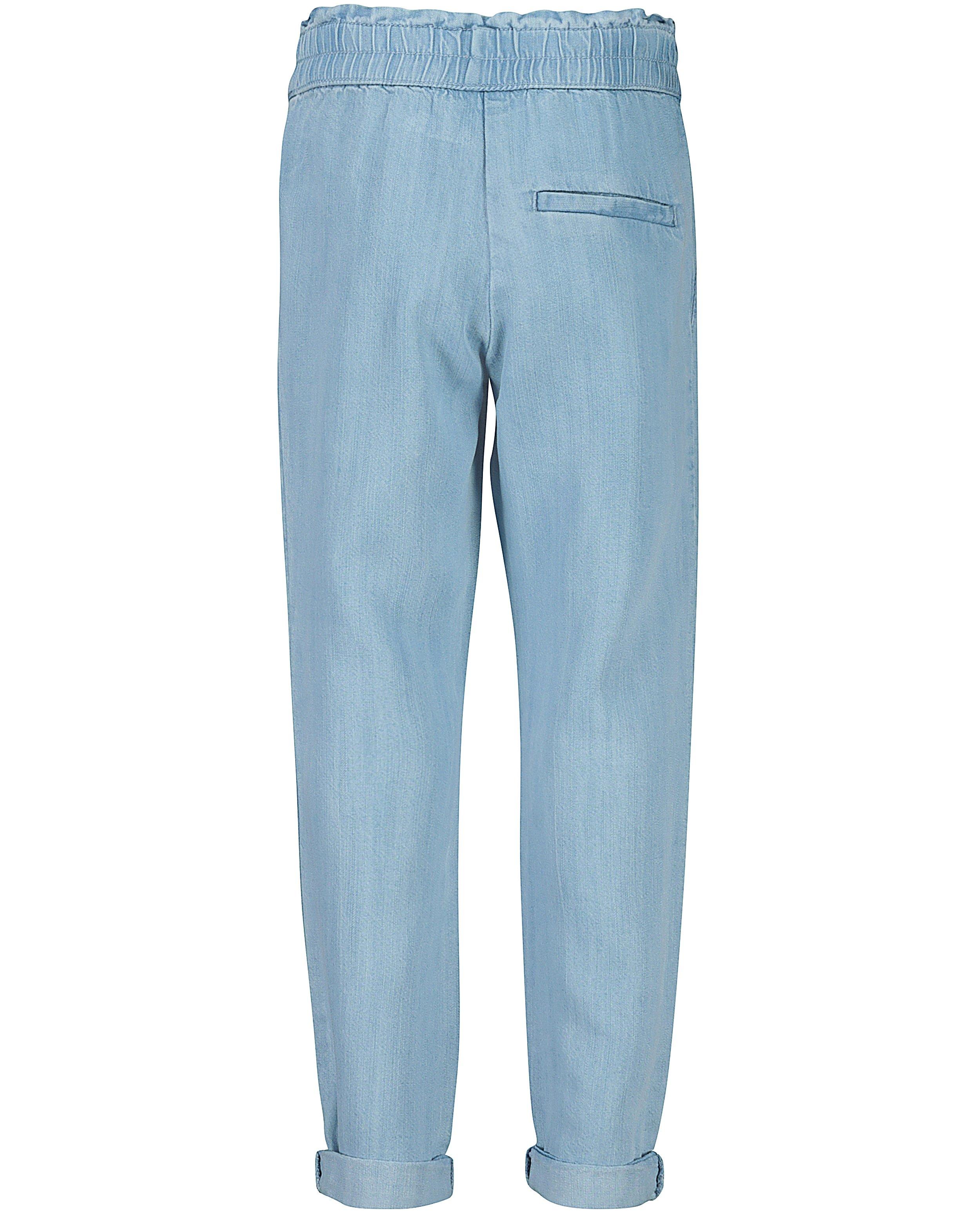 Broeken - Lichtblauwe broek van lyocell