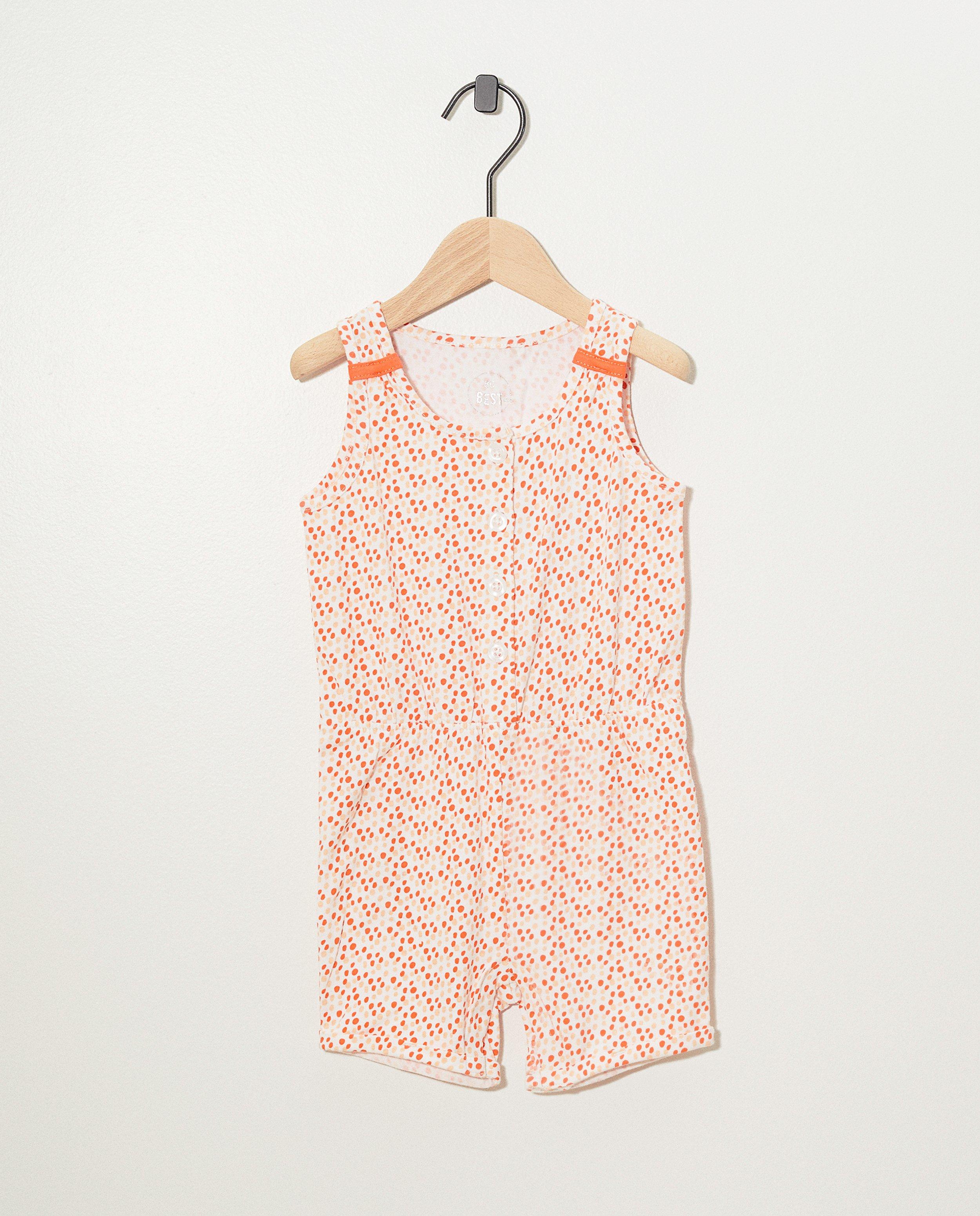Witte jumpsuit met print BESTies - allover - Besties