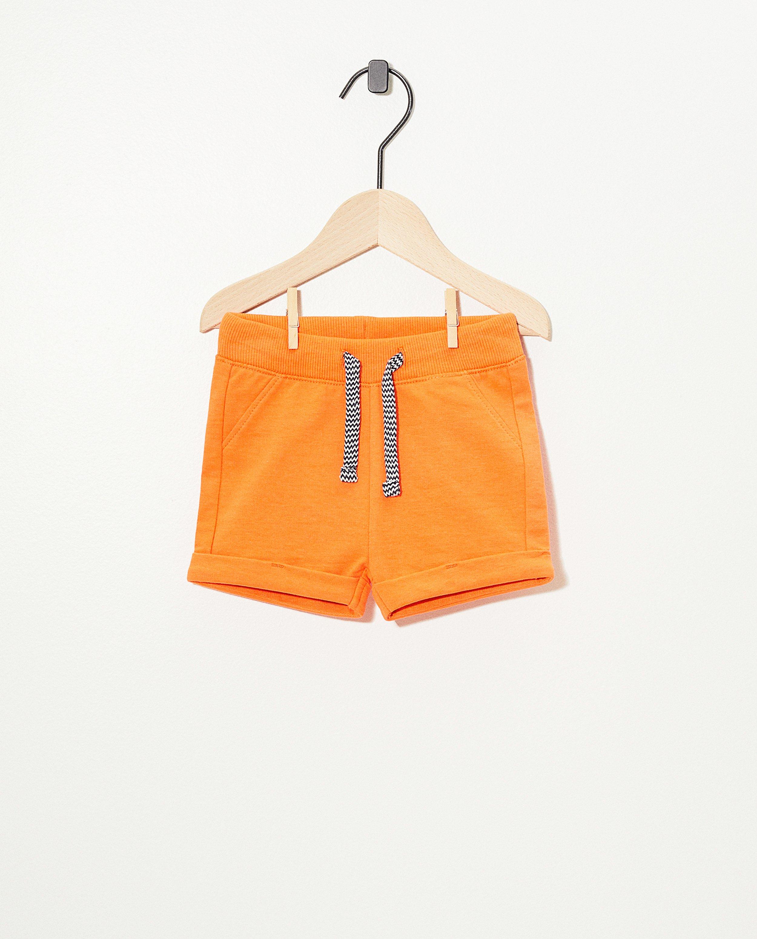 Oranje sweatshort BESTies - effen - Besties