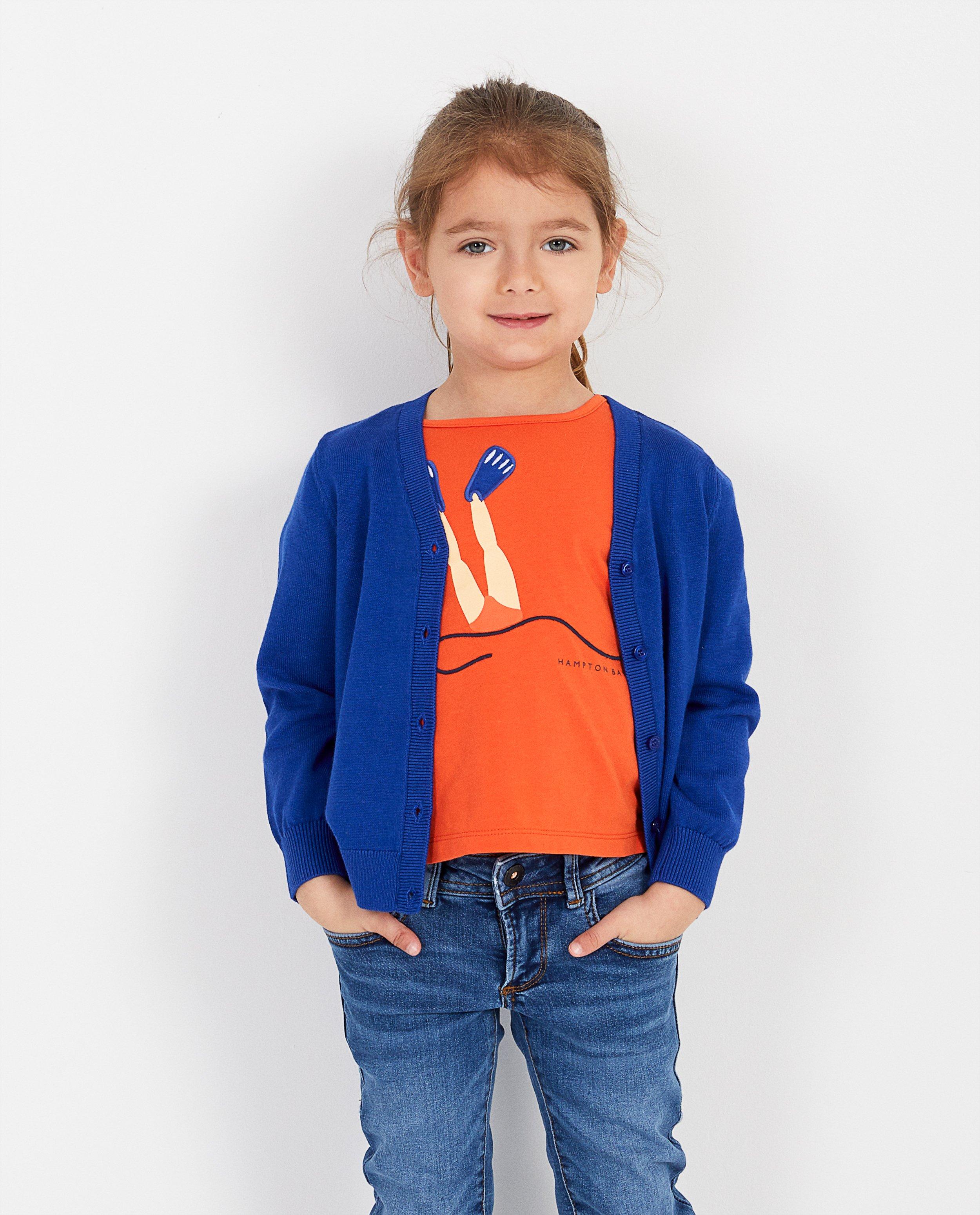 Cardigan bleu cobalt Hampton Bays - fin tricot - Hampton Bays