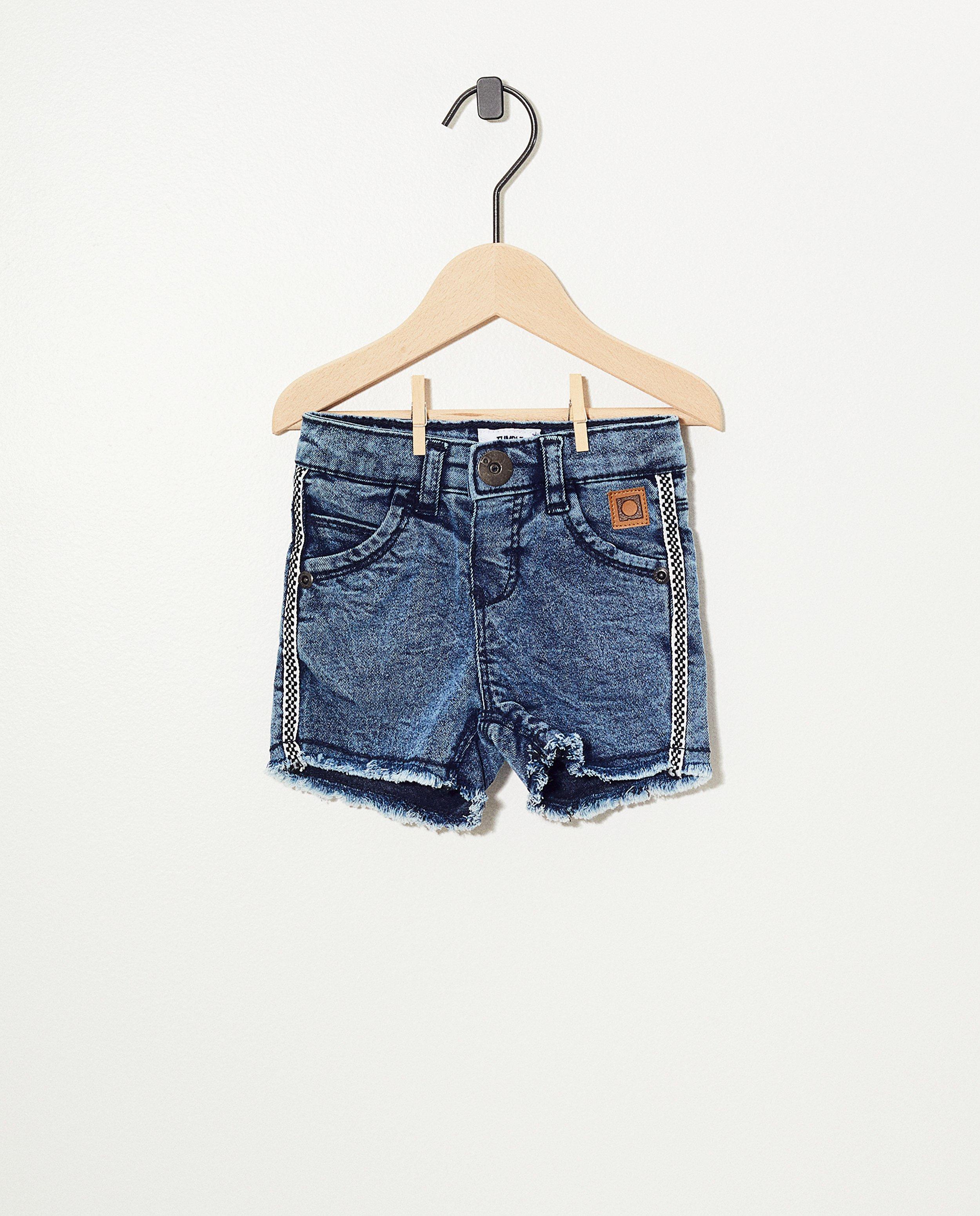 Blauwe short Tumble 'n Dry - met rafels - Tumble 'n Dry