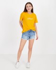 T-shirt jaune foncé avec inscription - brodé - Groggy