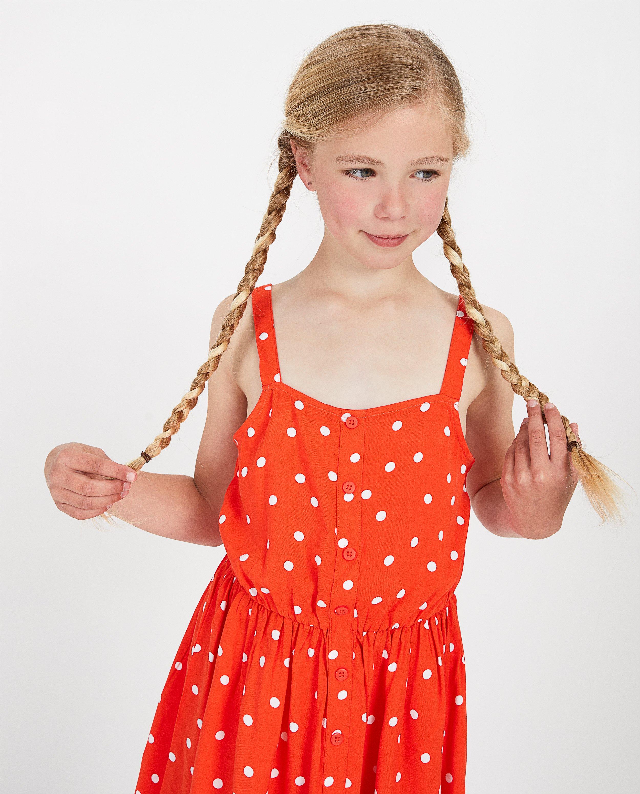 Robe rouge à pois BESTies - imprimé intégral - Besties