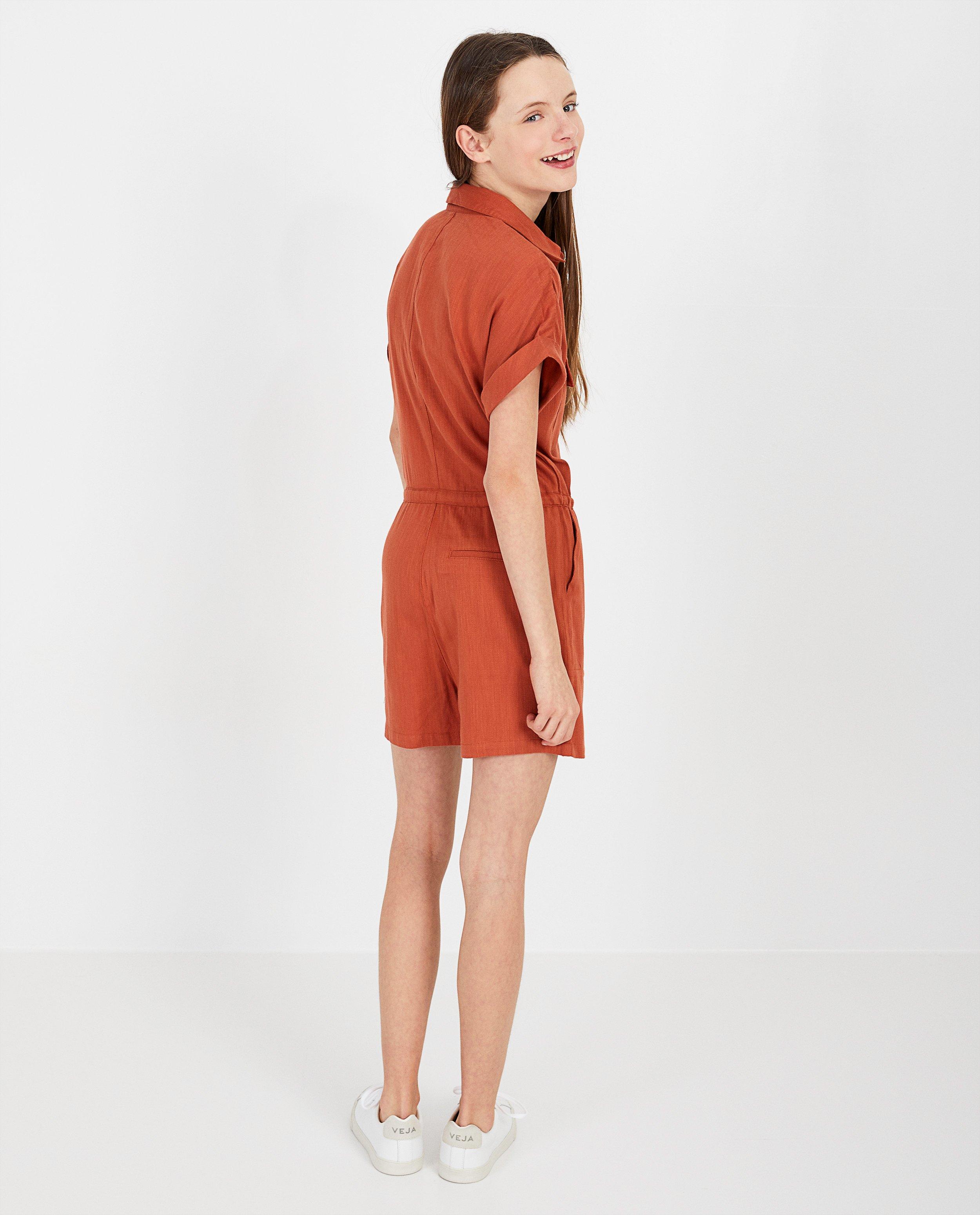 Jumpsuits - Roestbruin jumpsuit - kort model
