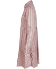 Kleedjes - Roze jurk met rasterprint Youh!