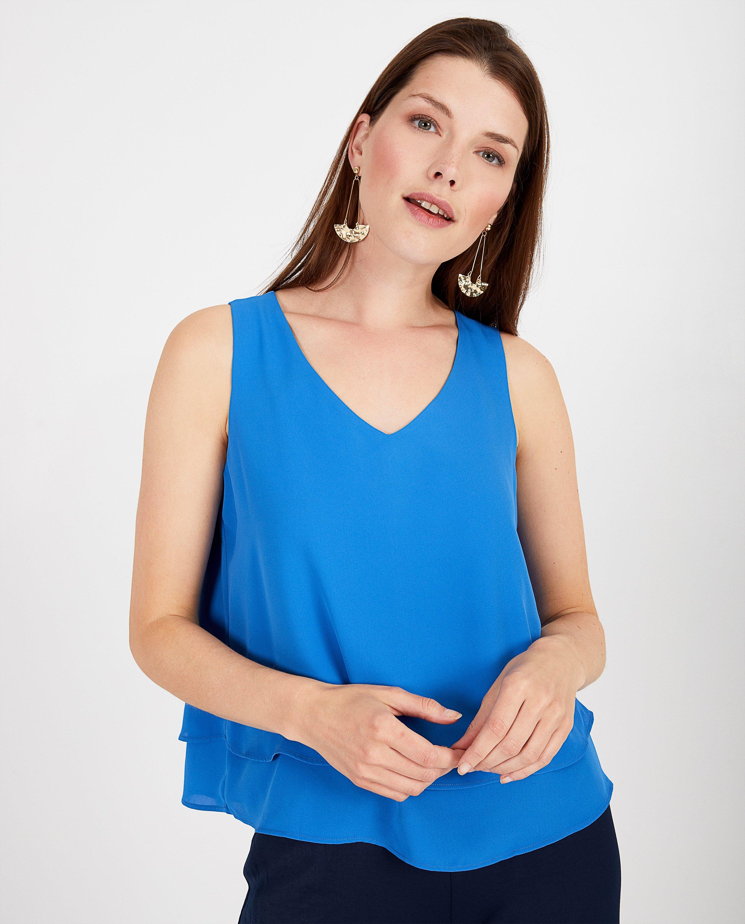 Kobaltblauwe top Sora - Product Detail - blauw - afbeelding nummer 2