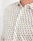 Hemden - Wit linnen hemd met print