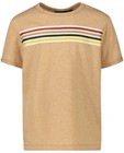 T-shirts - Beige T-shirt met strepen Samson