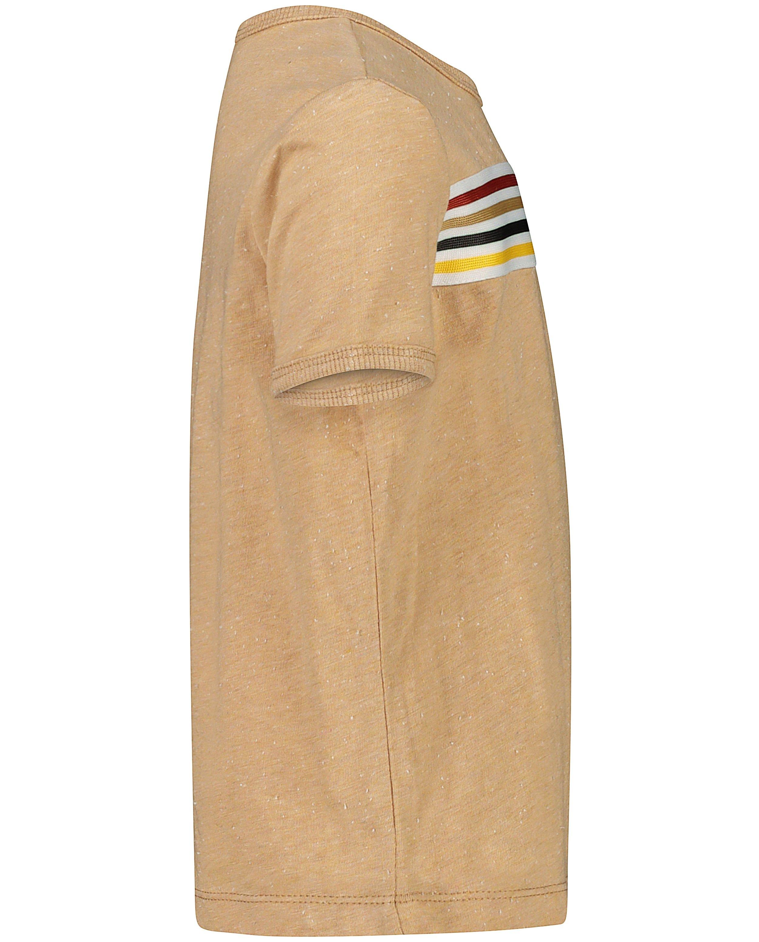 T-shirts - Beige T-shirt met strepen Samson