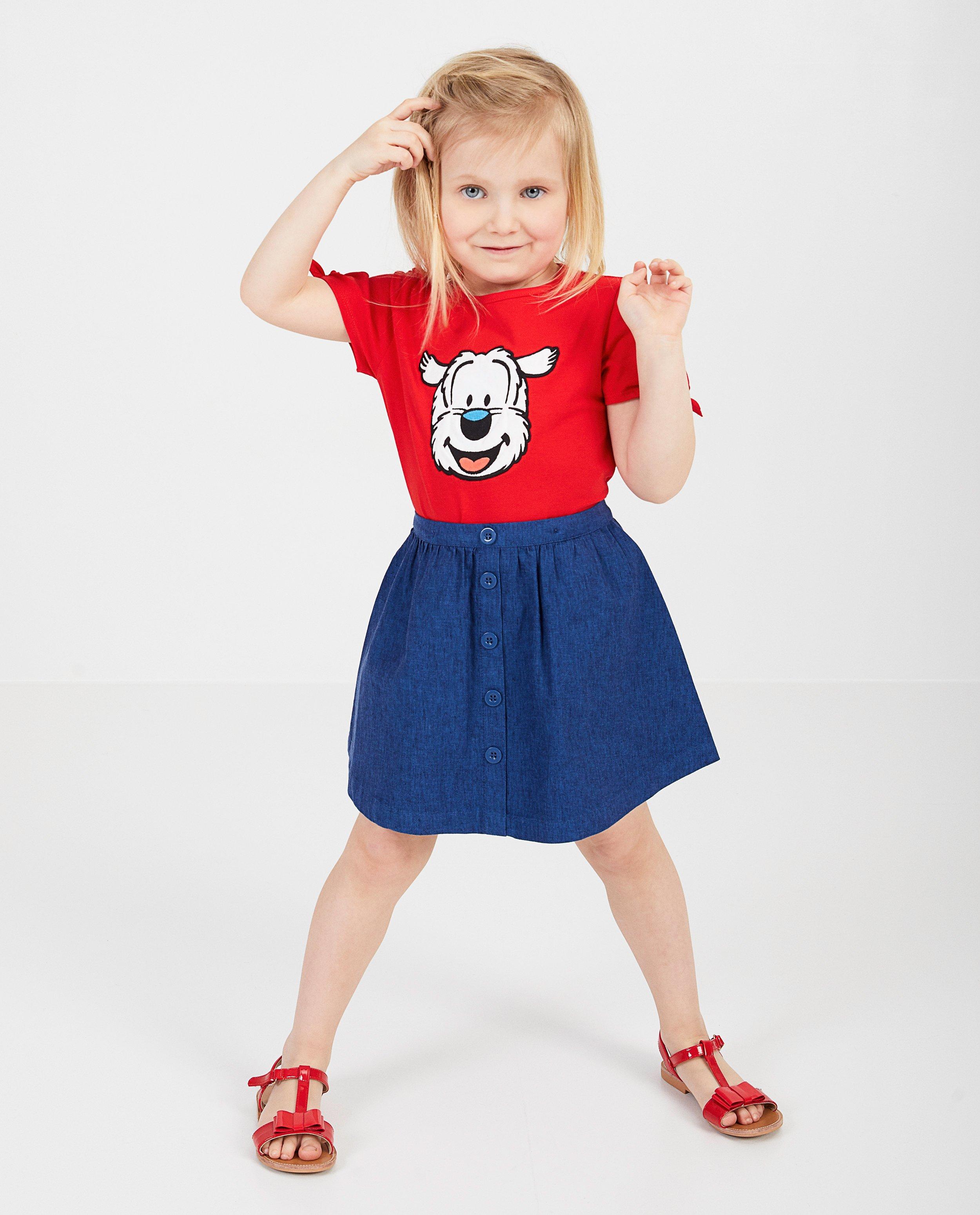 Rood T-shirt met print Samson - kop van Samson - Samson