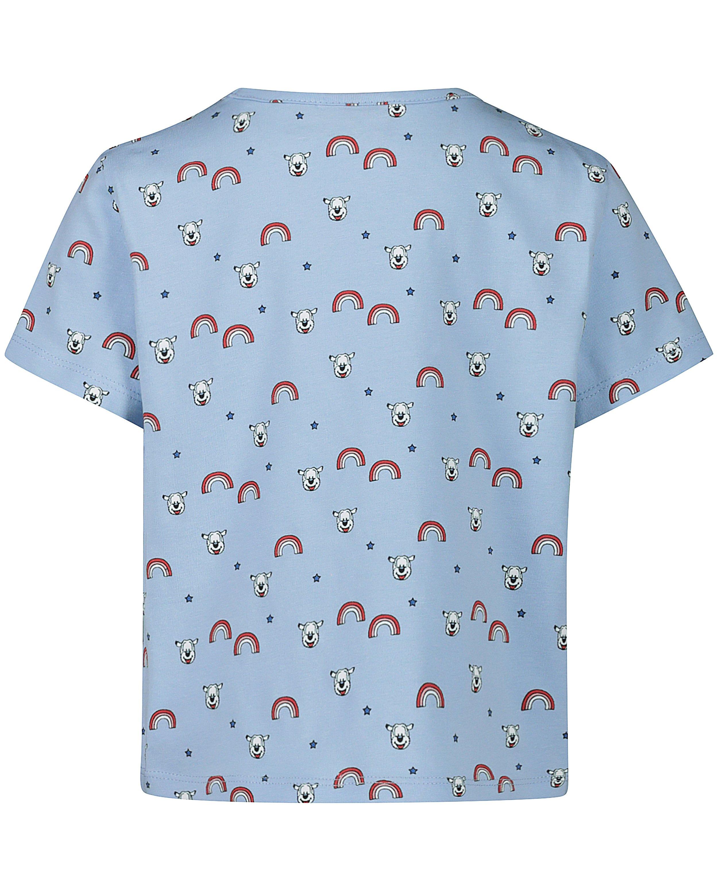 T-shirts - Blauw T-shirtje met print Samson