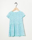 Blauwe jurk van biokatoen Bumba - met allover print - Bumba