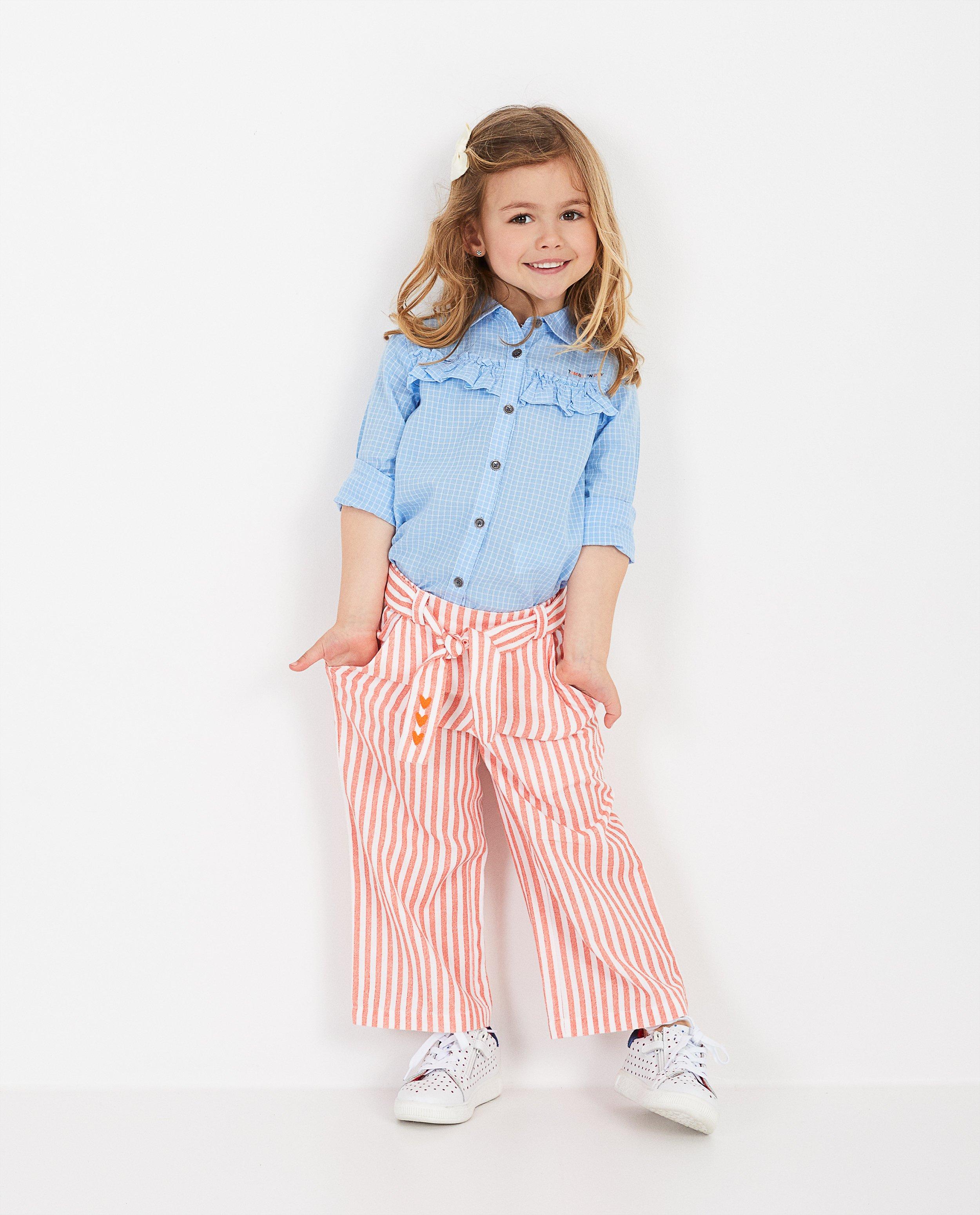 Jupe-culotte rayée Tumble ’n Dry - orange et blanche - Tumble 'n Dry
